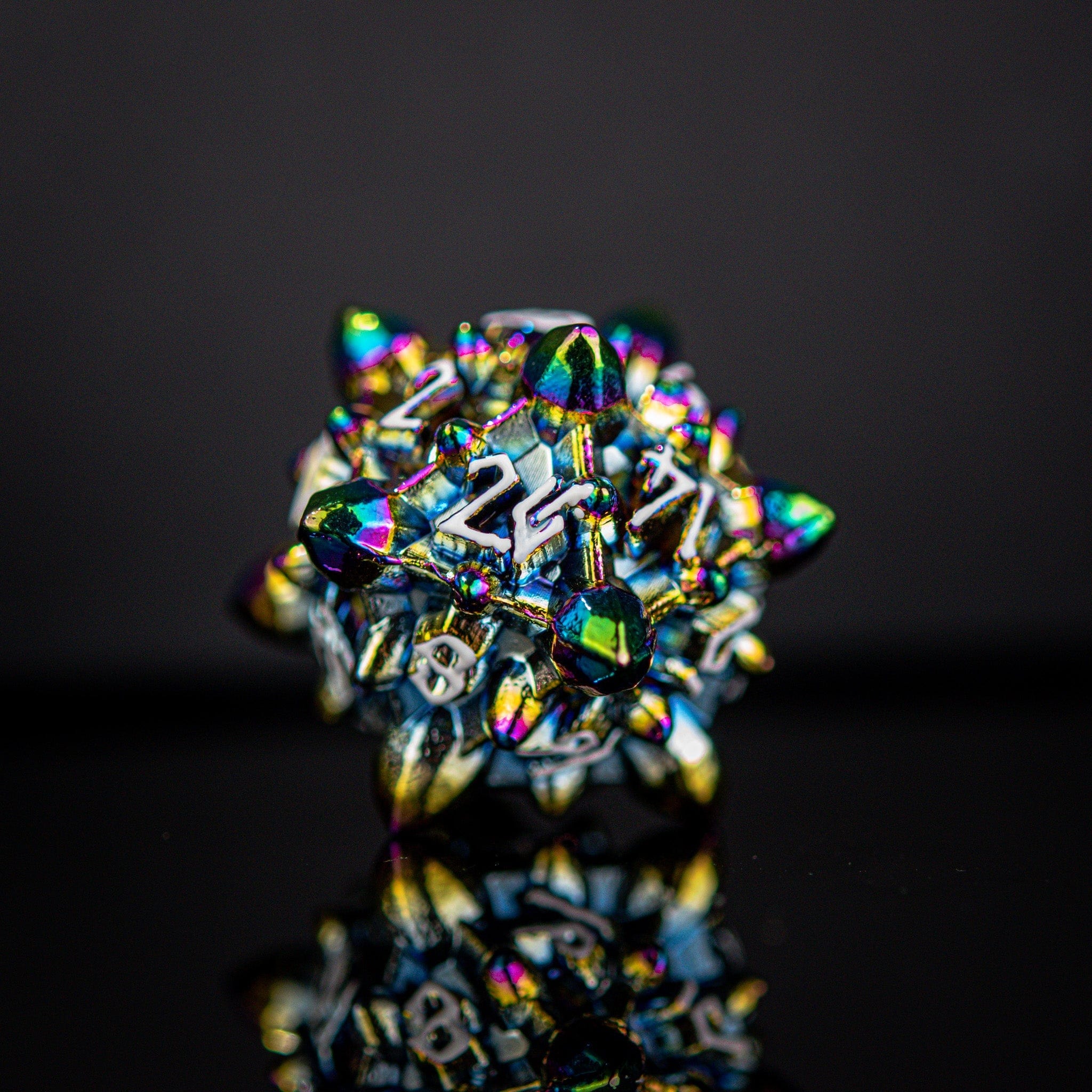 Misty Mountain Gaming Metal Asteroid Fields Metal Dice Set - Iris