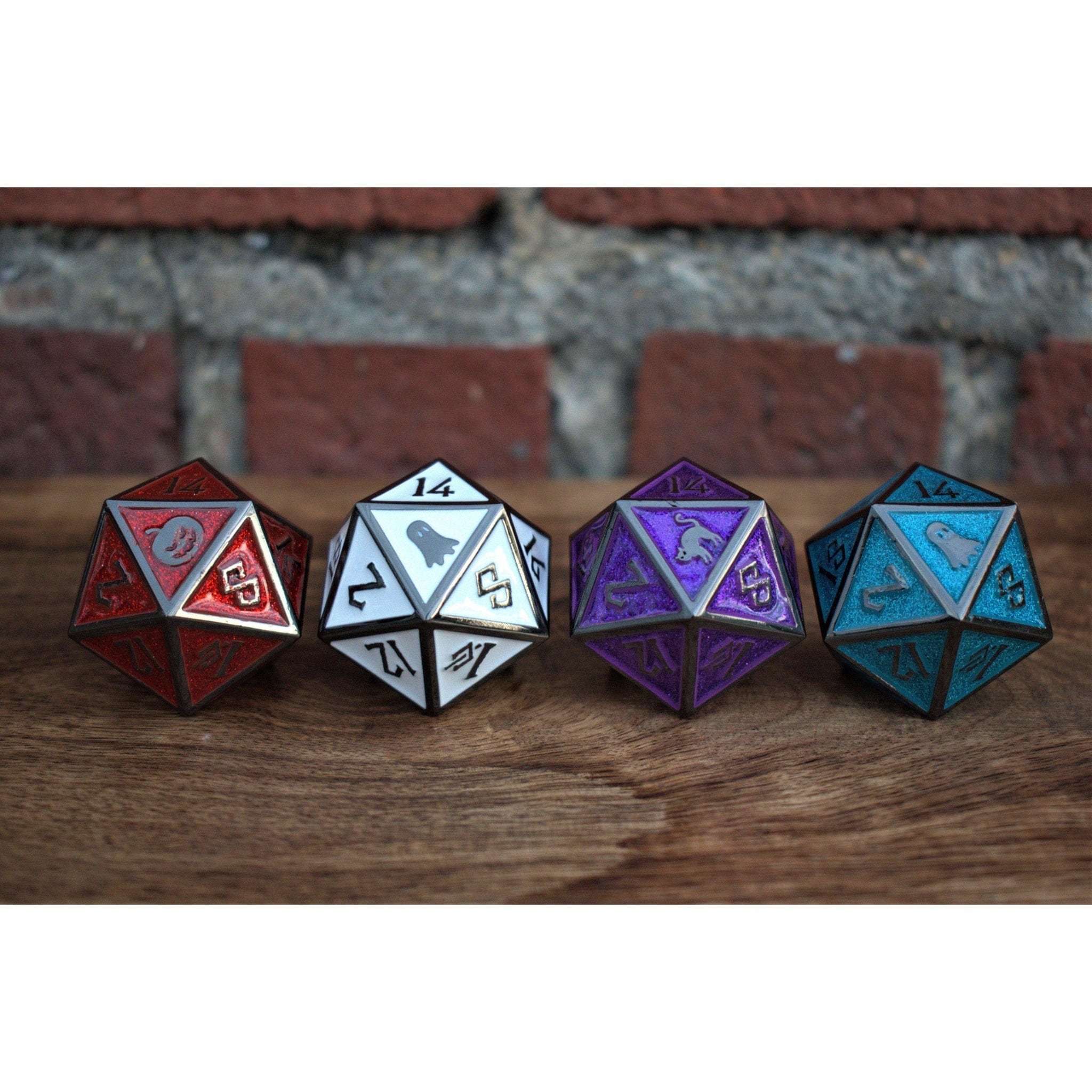 Misty Mountain Gaming Large D20s Black Cat Metal 35mm D20