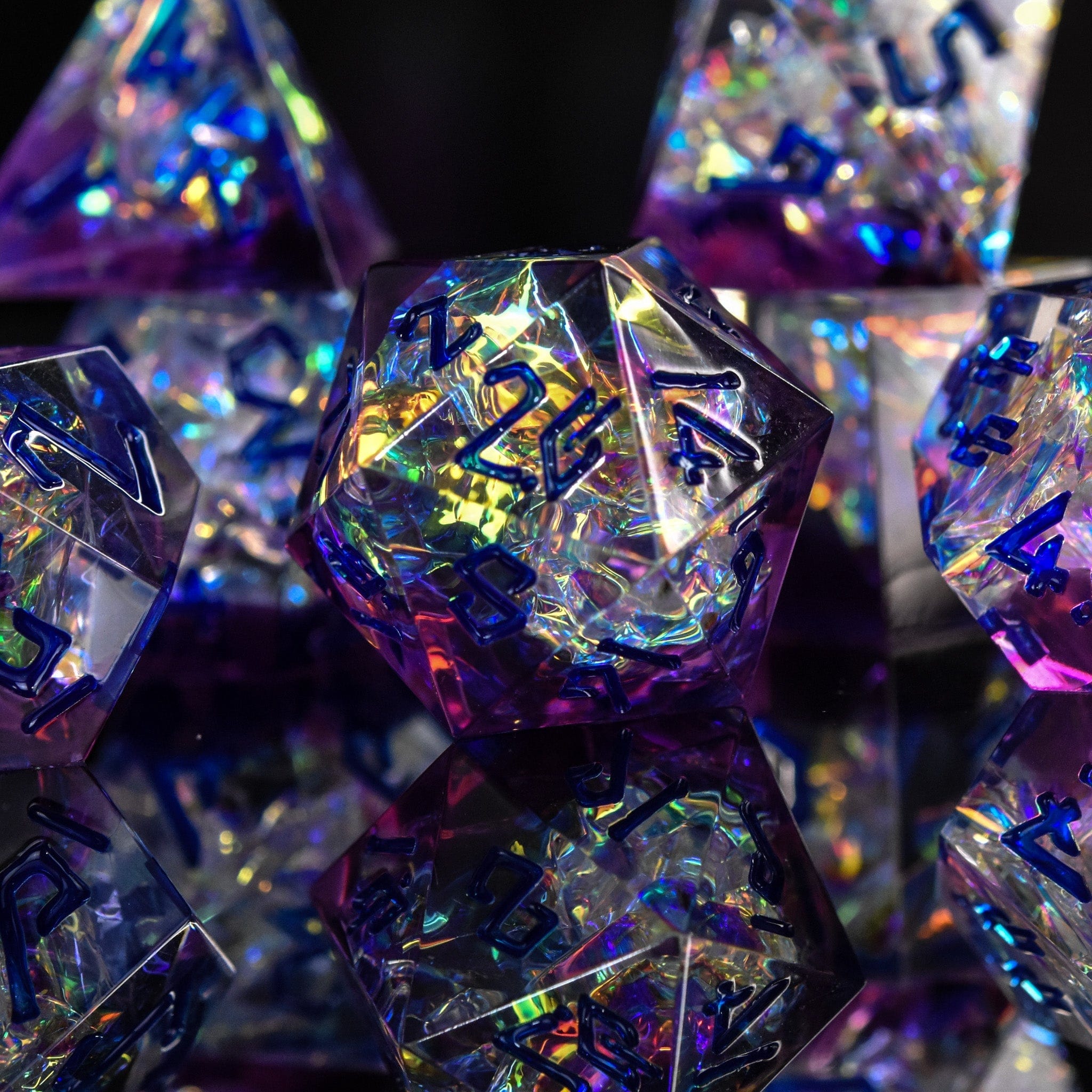 Misty Mountain Gaming Resin Conjure Elemental Sharp-Edged Resin Dice Set