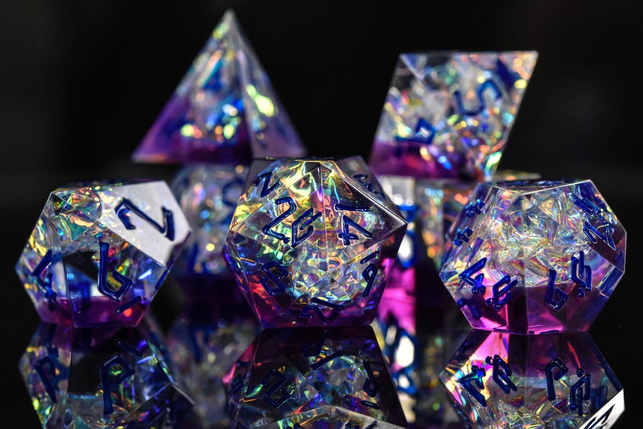 Misty Mountain Gaming Resin Conjure Elemental Sharp-Edged Resin Dice Set