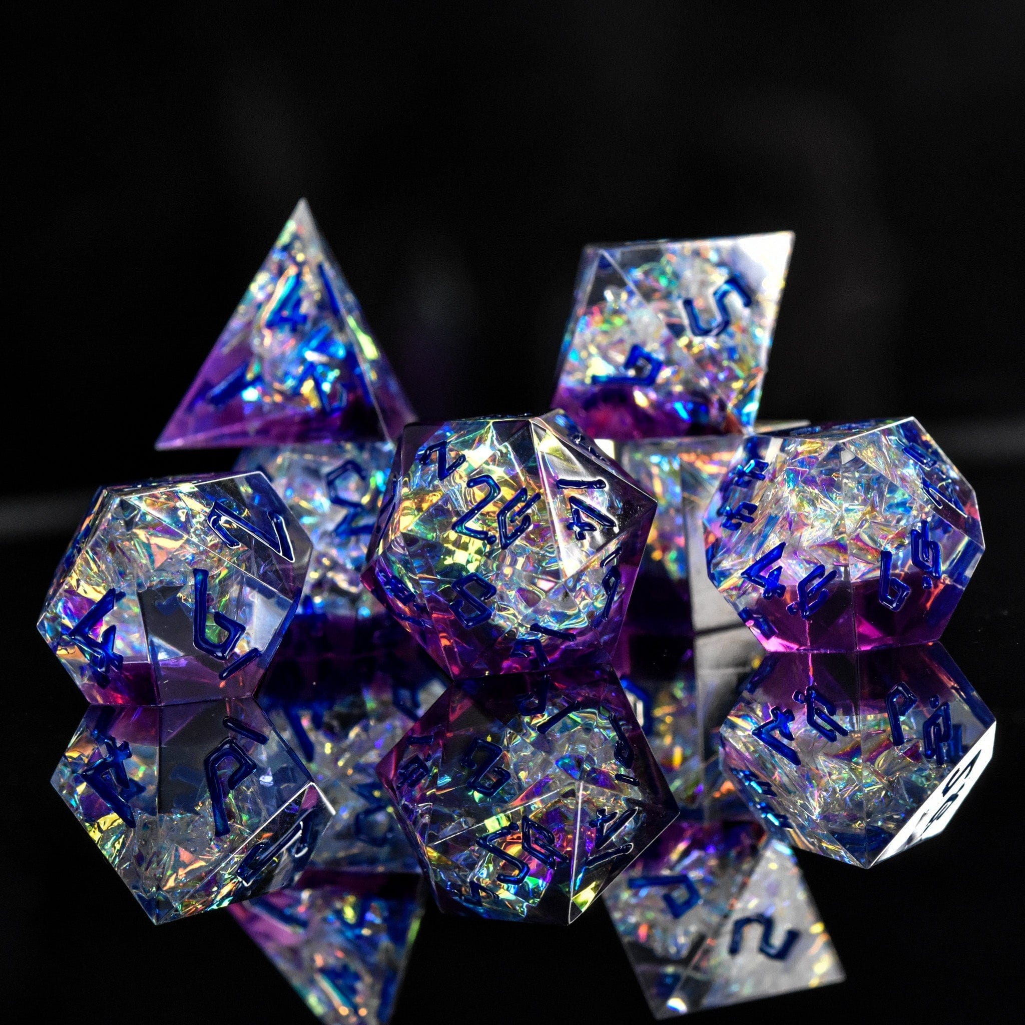 Misty Mountain Gaming Resin Conjure Elemental Sharp-Edged Resin Dice Set