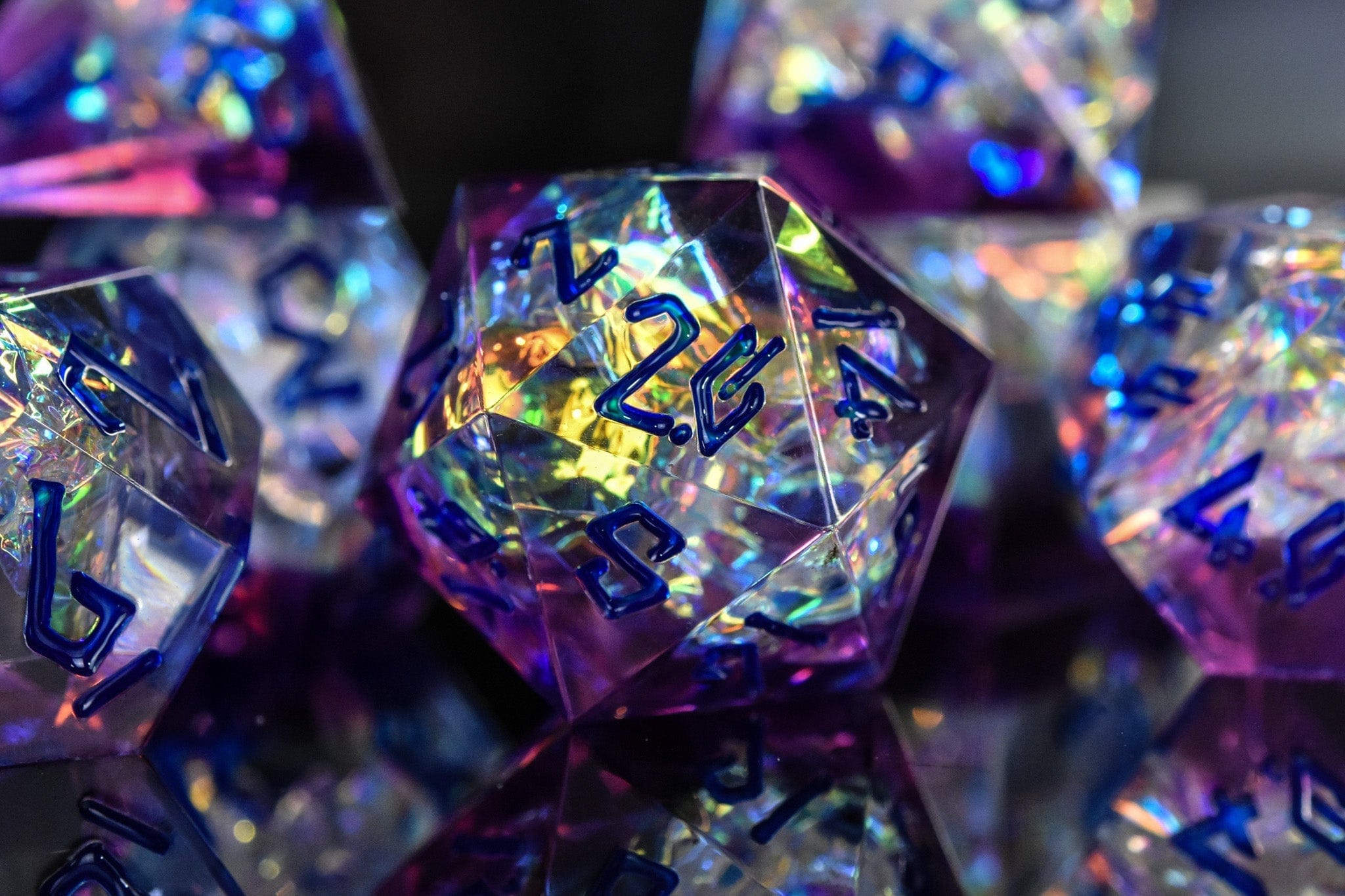 Misty Mountain Gaming Resin Conjure Elemental Sharp-Edged Resin Dice Set