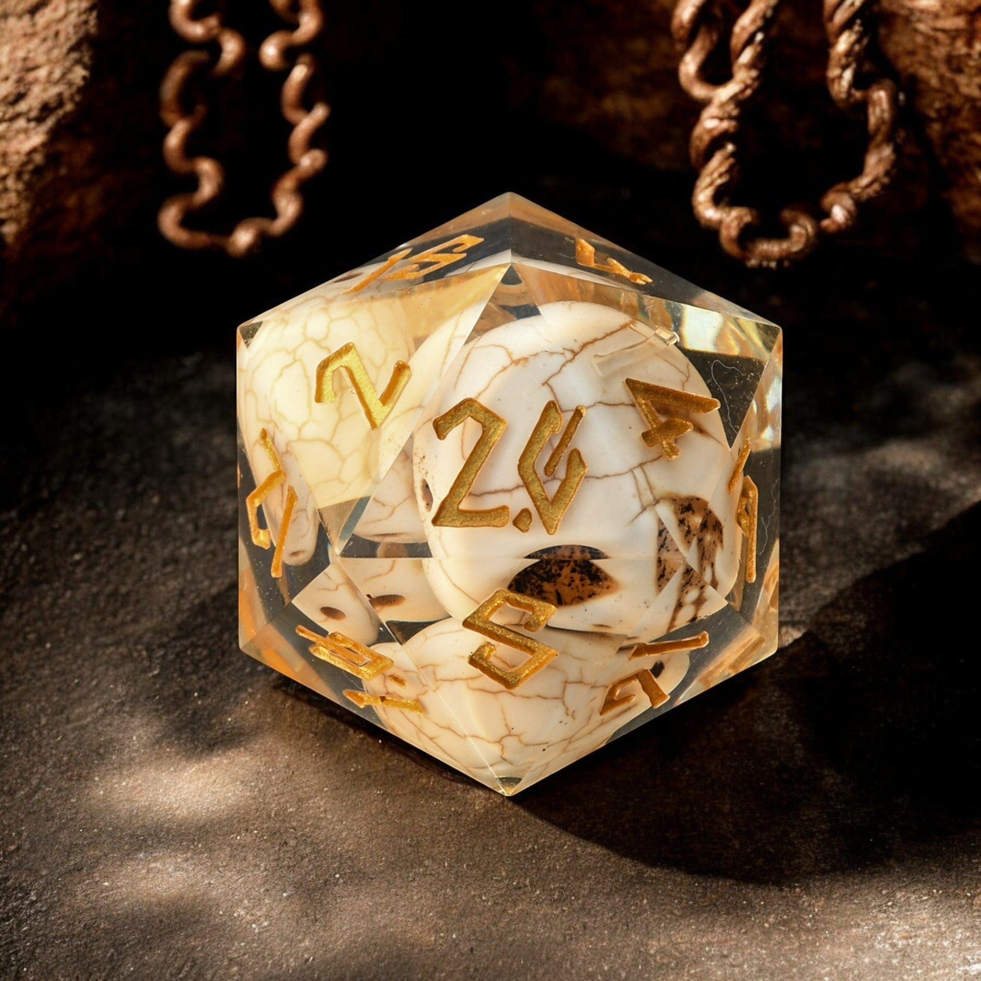 Misty Mountain Gaming Resin Corpse Cranium Resin 30mm D20