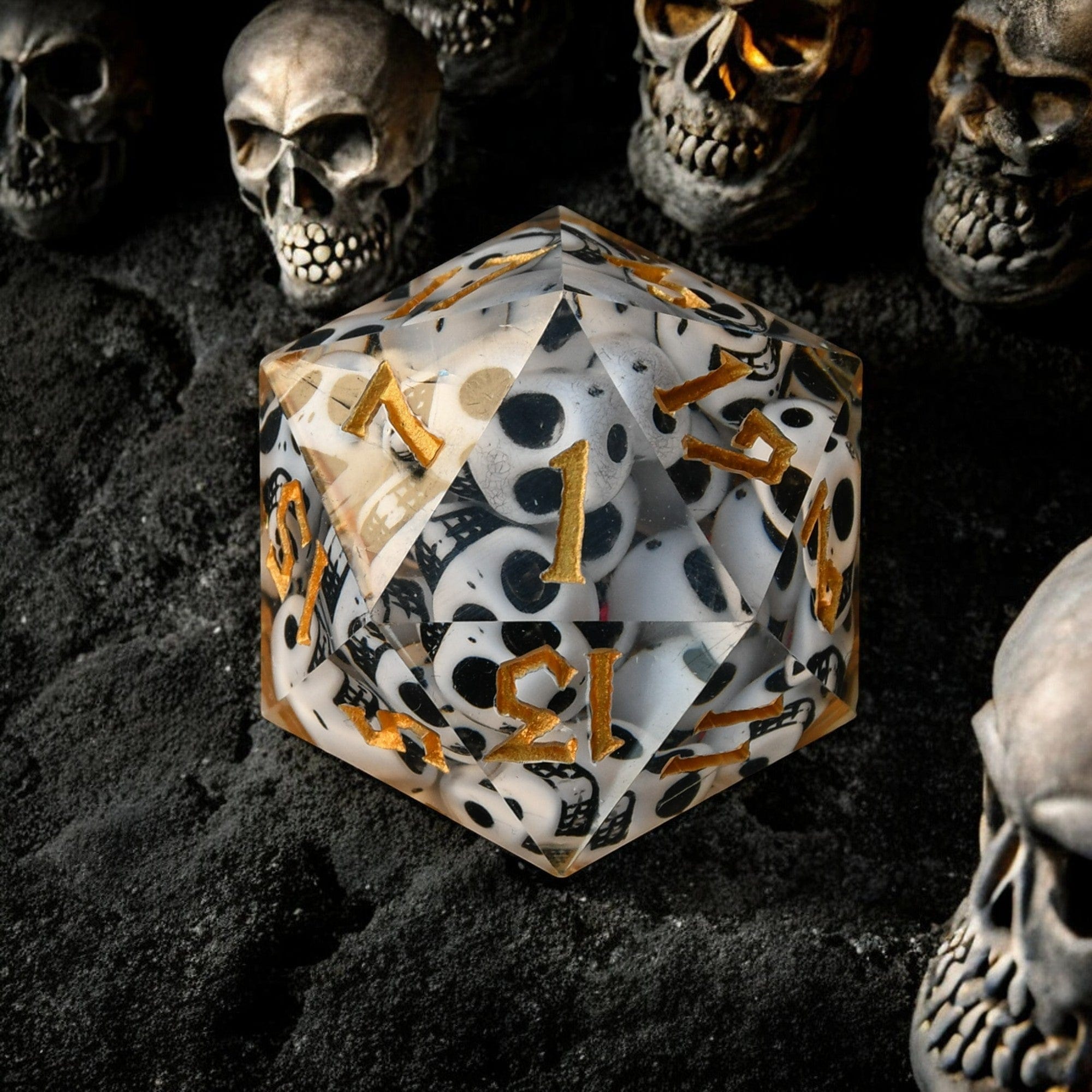 Misty Mountain Gaming Resin Corpse Gold Resin 30mm D20