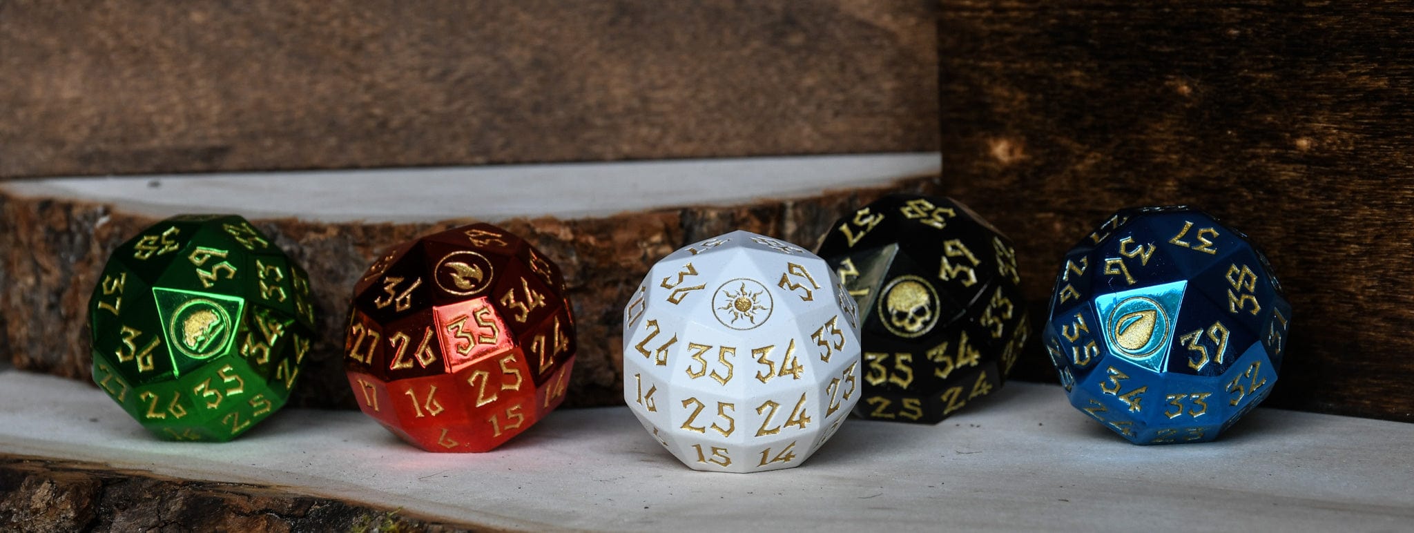 Misty Mountain Gaming DICE D40 Spindown Dice Bundle