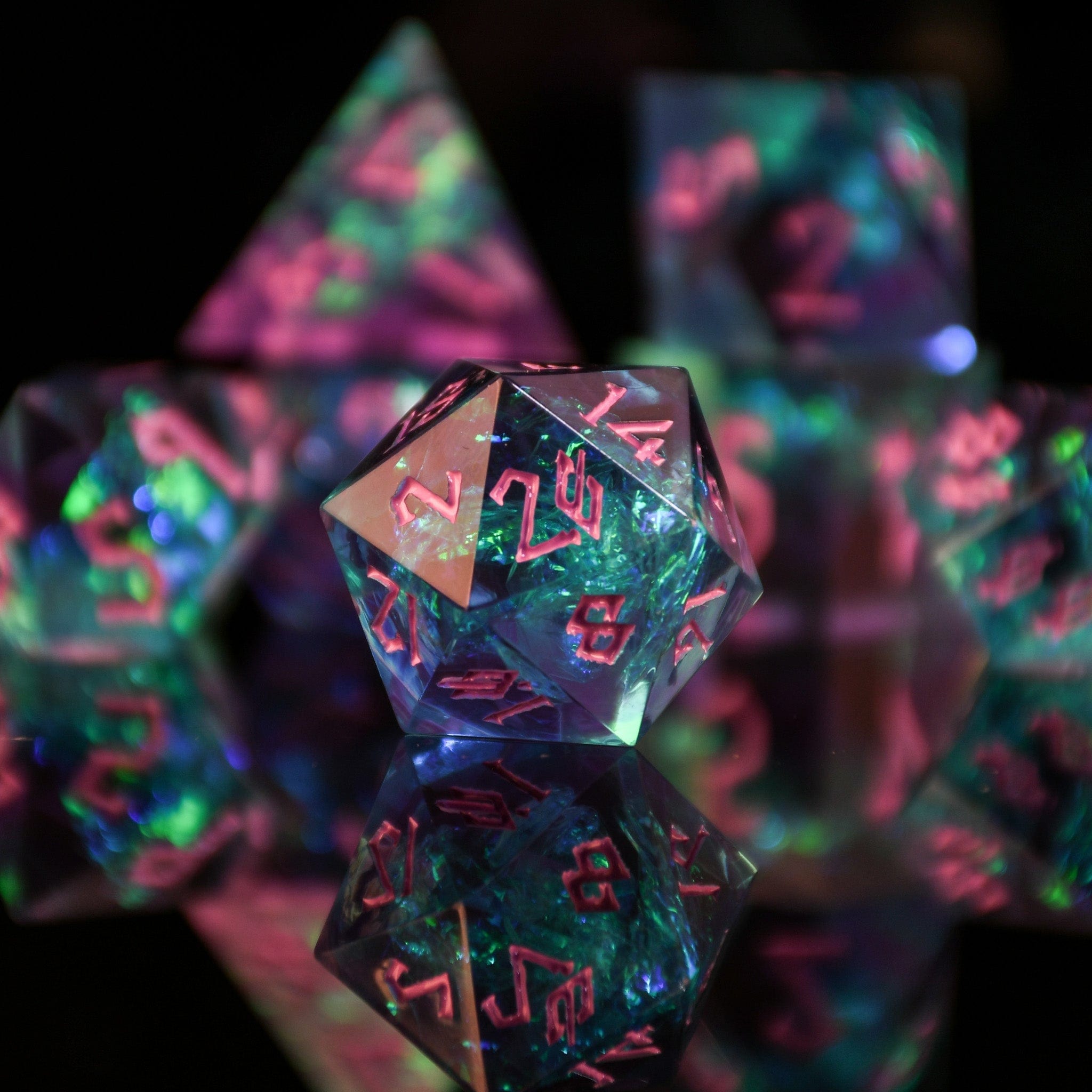 Misty Mountain Gaming Resin Dispel Magic Sharp-Edged Resin Dice Set