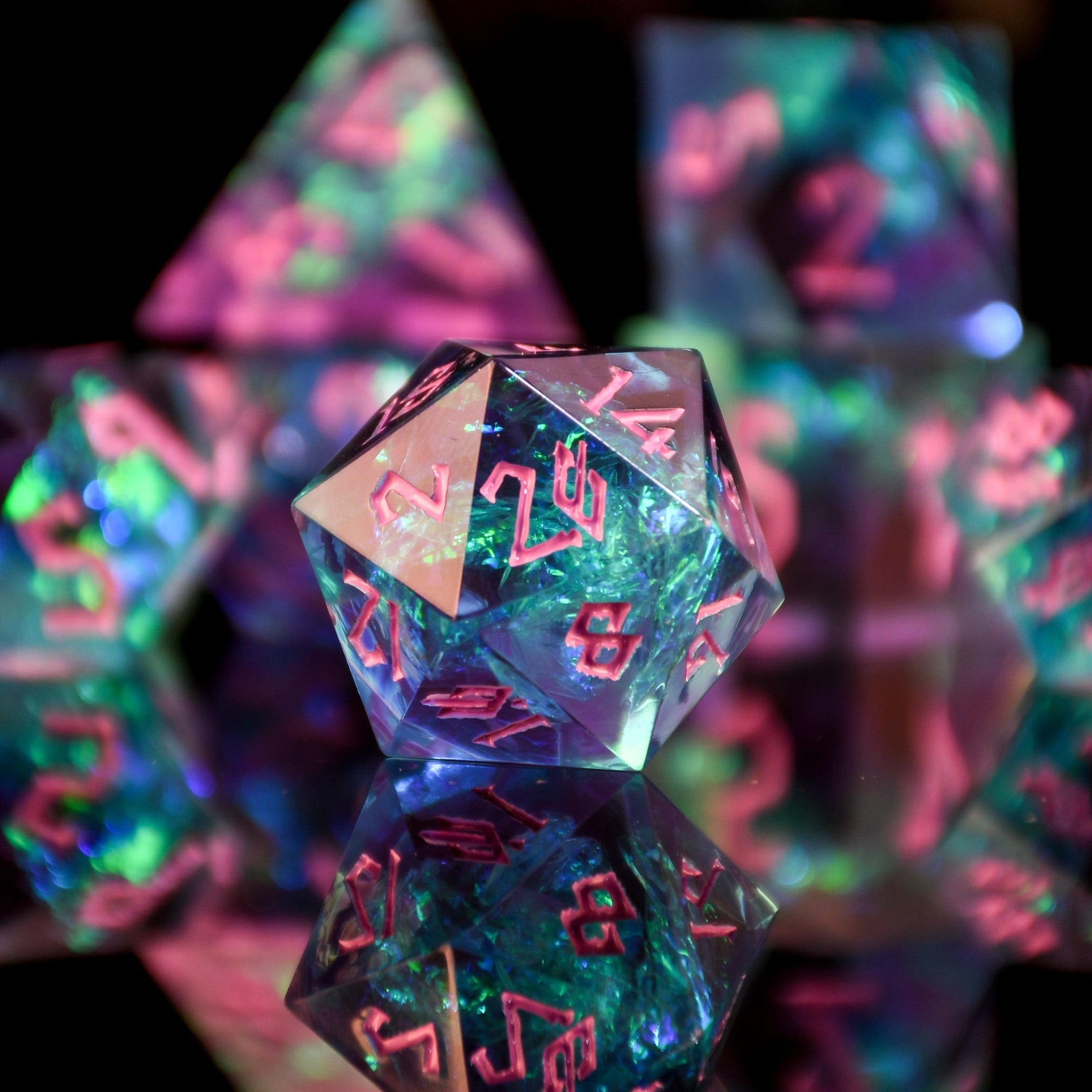 Misty Mountain Gaming Resin Dispel Magic Sharp-Edged Resin Dice Set