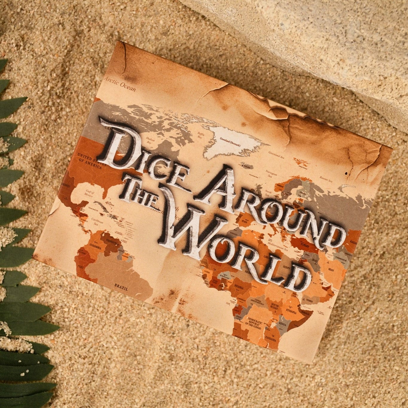 Misty Mountain Gaming Dice Egyptian Gold Sandstone Stone Dice Set - Dice Around the World Collection