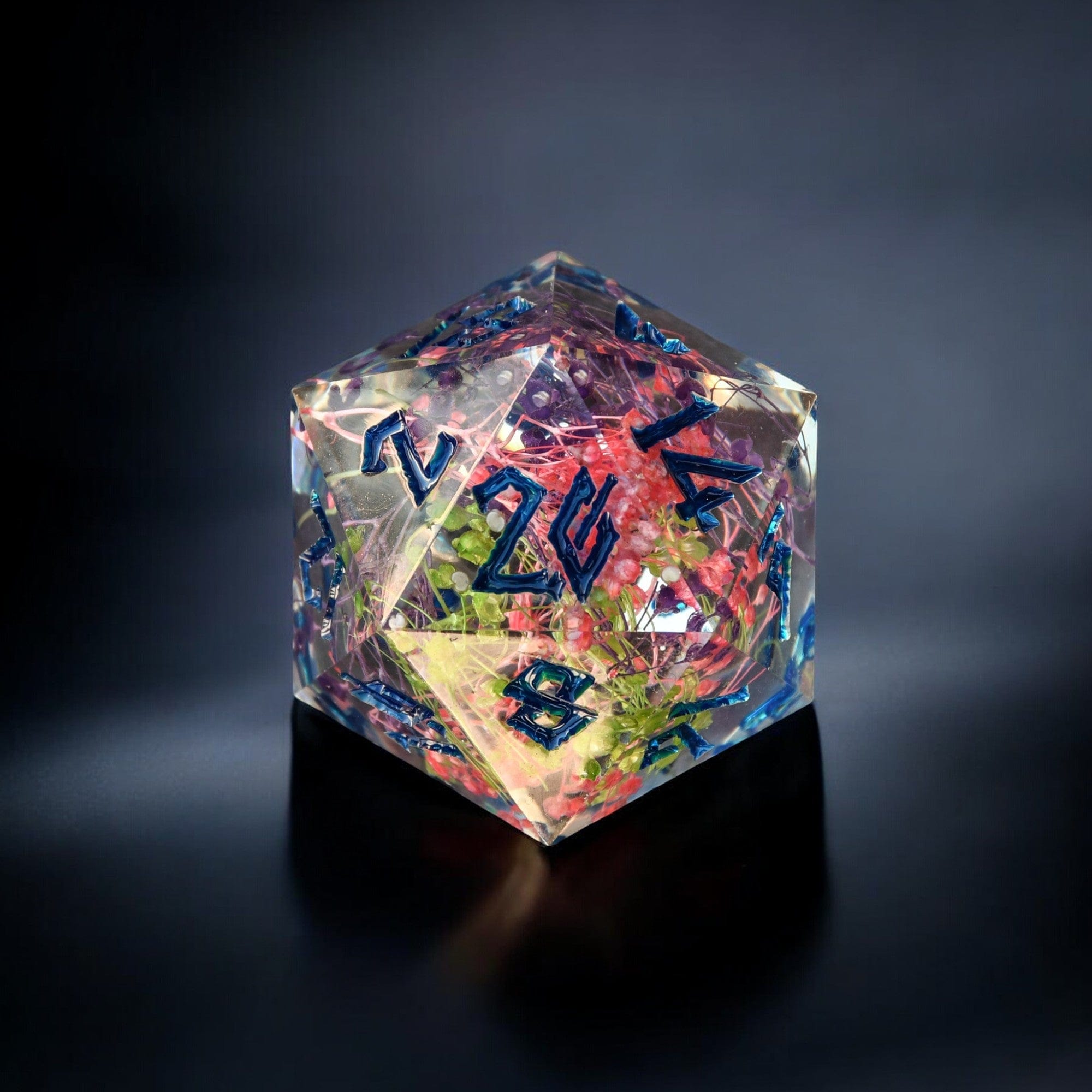 Misty Mountain Gaming Resin Garden Bouquet Blue Resin 30mm D20