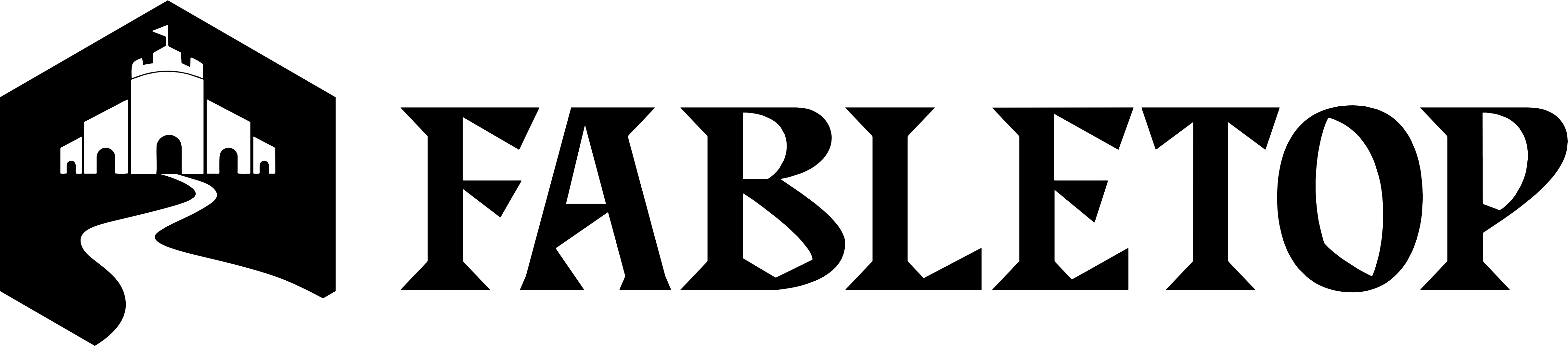 Fabletop logo featuring stylized fantasy castle and bold lettering