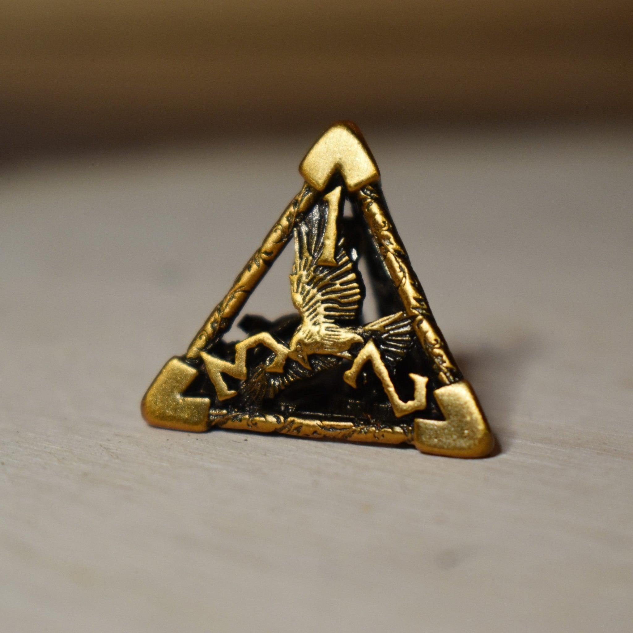 Misty Mountain Gaming hollow Legends of Valhalla - Golden Brass Hollow Metal Dice Set