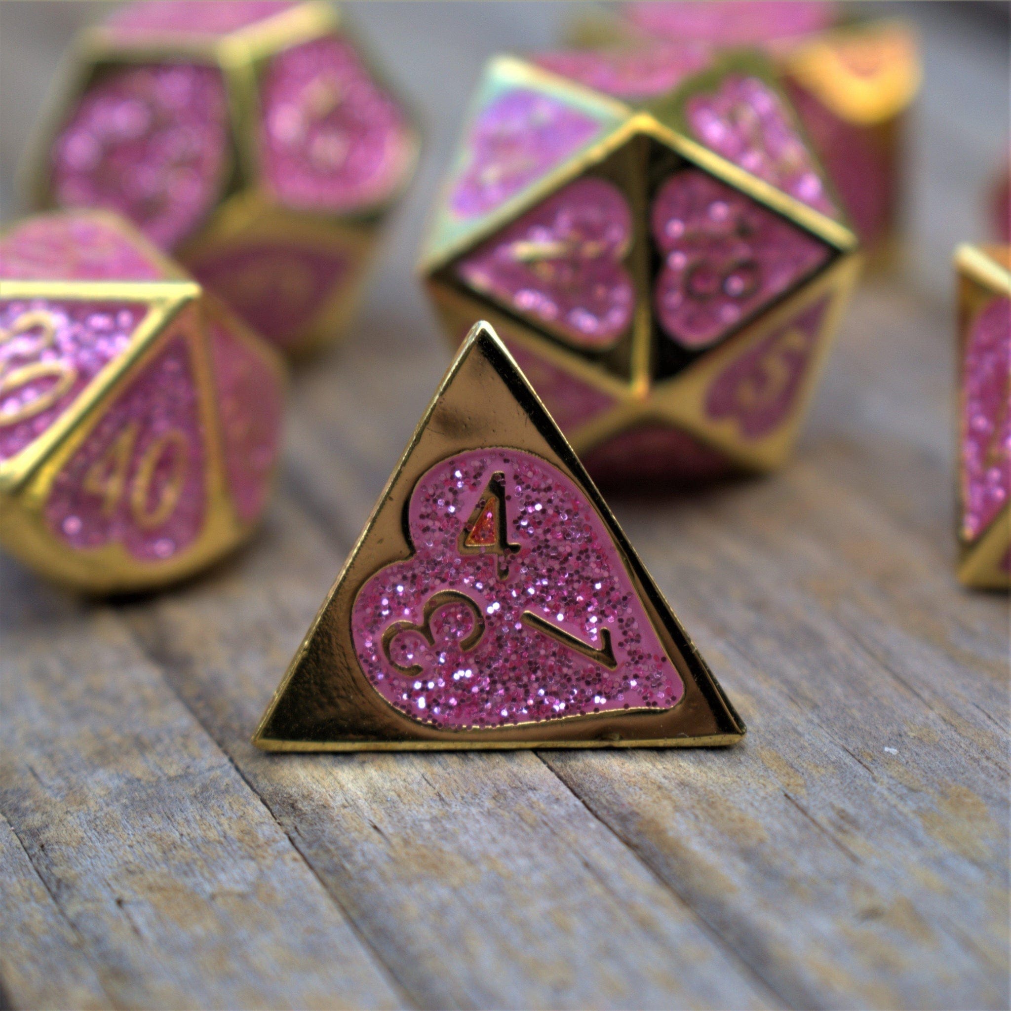 Misty Mountain Gaming Metal Maiden Lillian's Heart Metal Dice Set