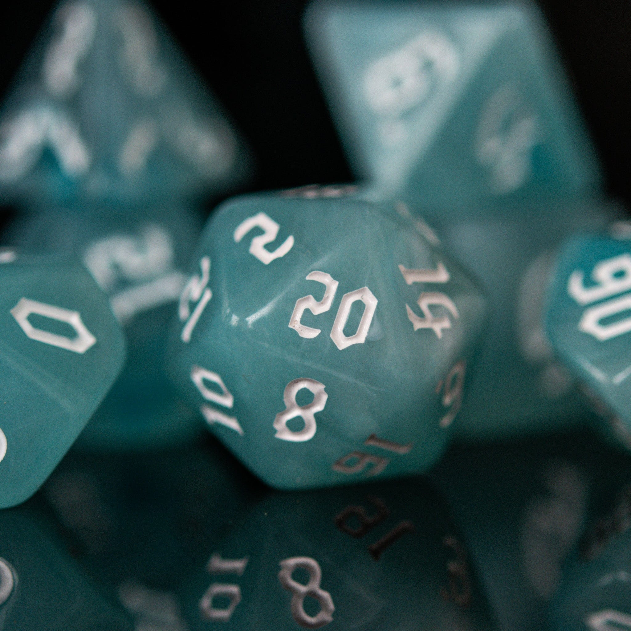 Misty Mountain Gaming Acrylic Dice Monk Class Acrylic Dice Set