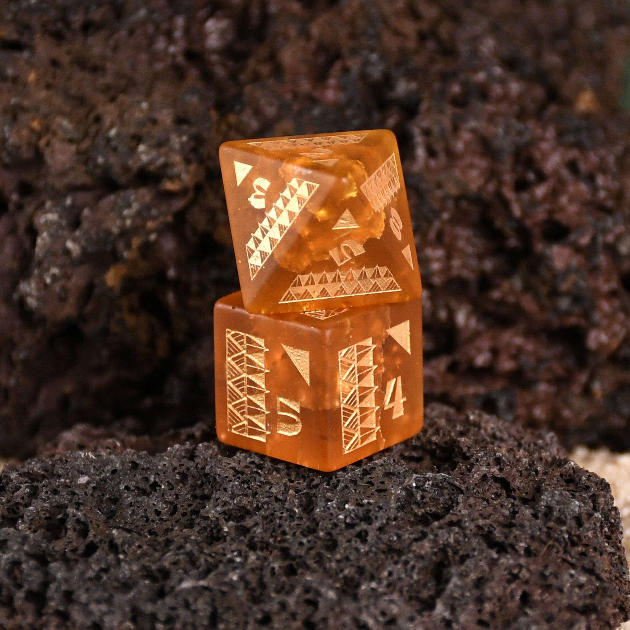 Misty Mountain Gaming Dice Polynesian Lava Glass Dice Set - Dice Around the World Collection