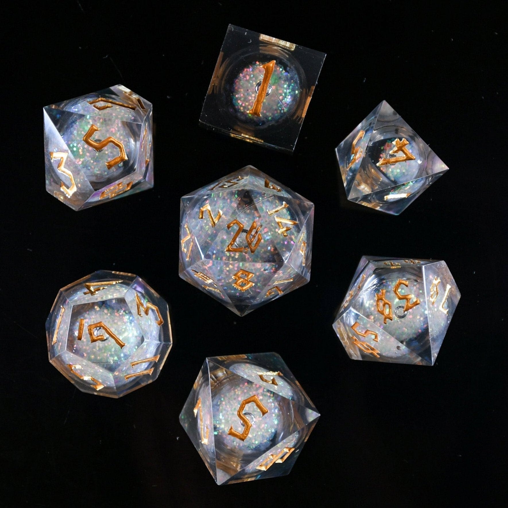 Misty Mountain Gaming Liquid Core Starry Wisp Liquid Core Dice Set