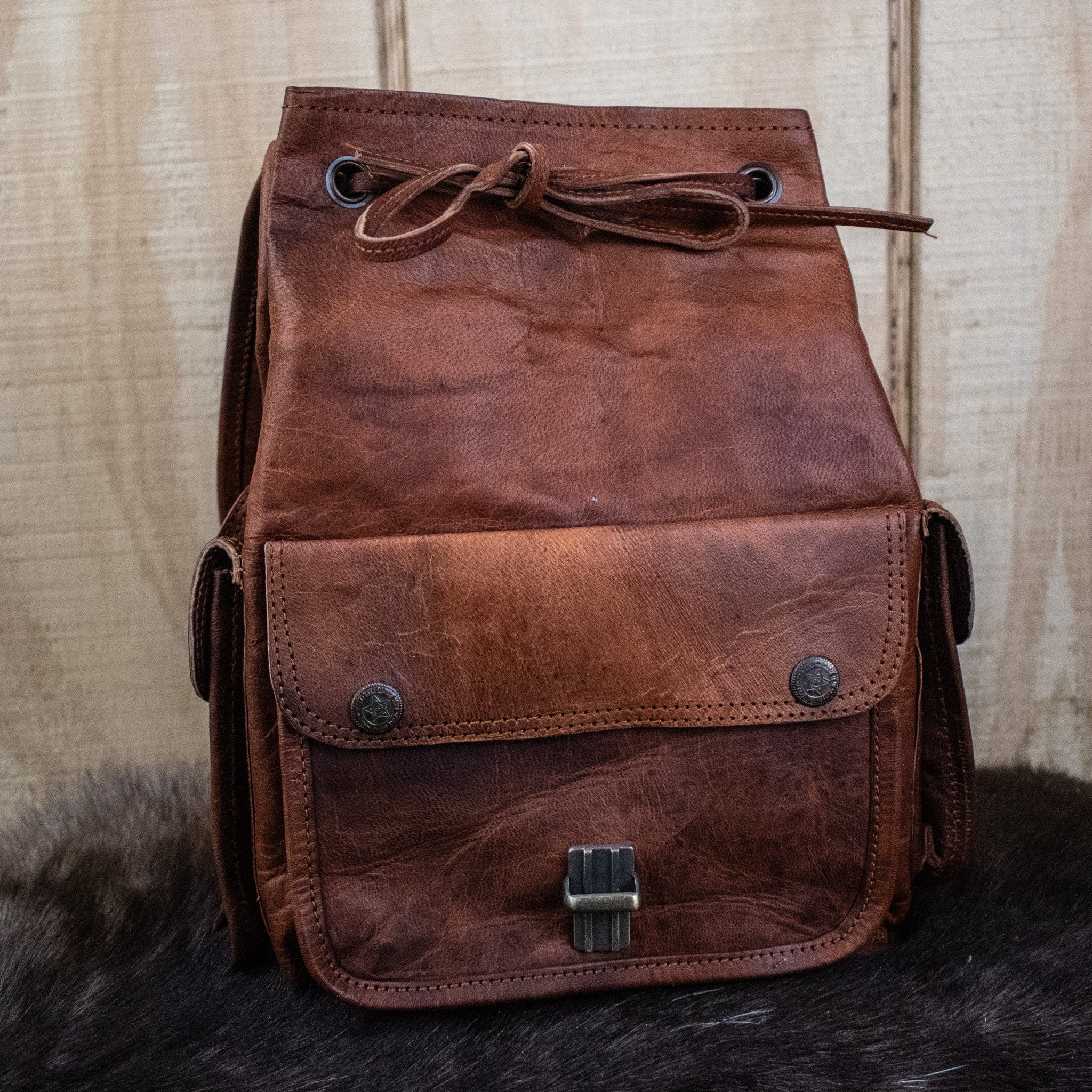 Misty Mountain Gaming leather bag "The Cottage" Leather Mini Backpack - Brown