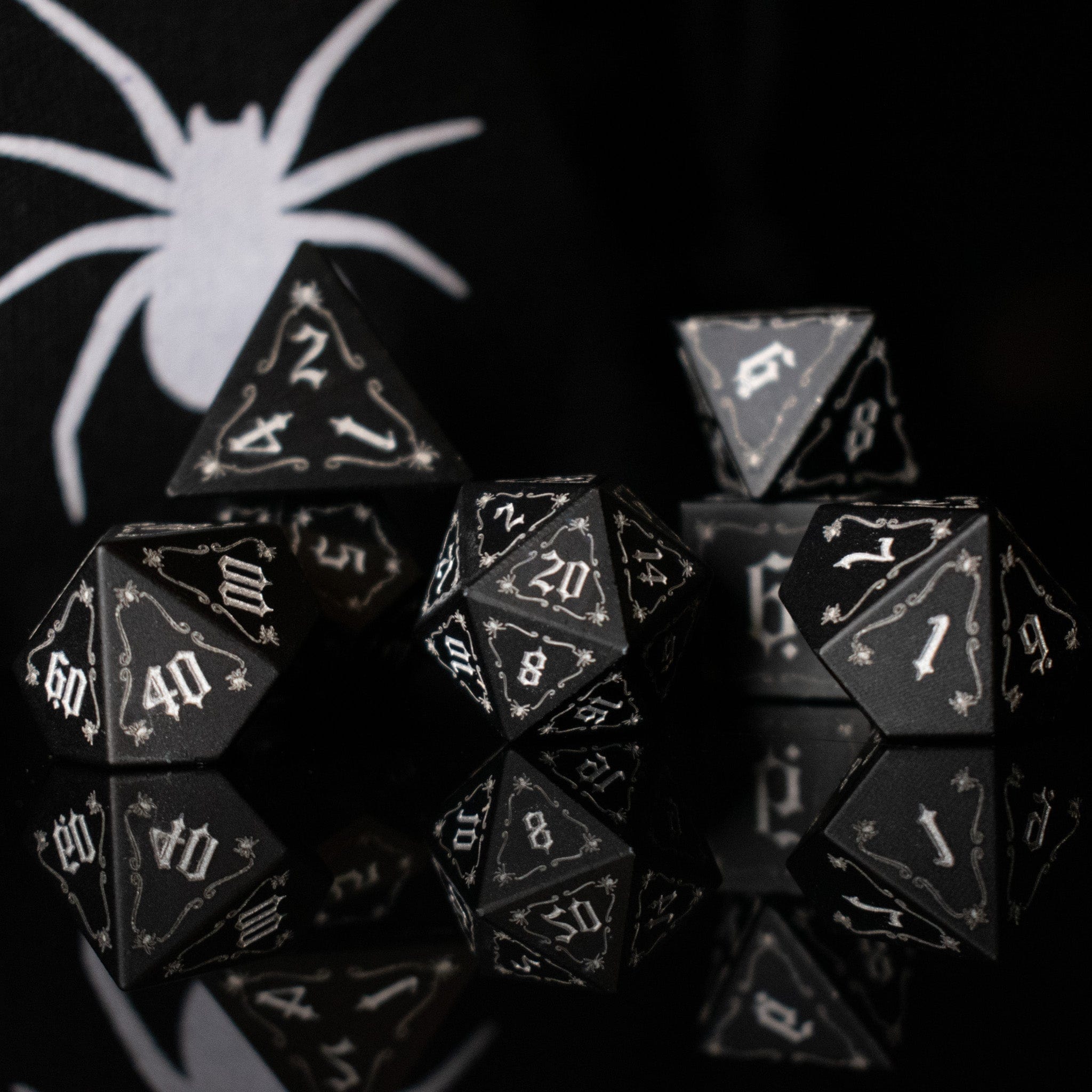 Misty Mountain Gaming Aluminum The Spider Aluminum Metal Dice Set