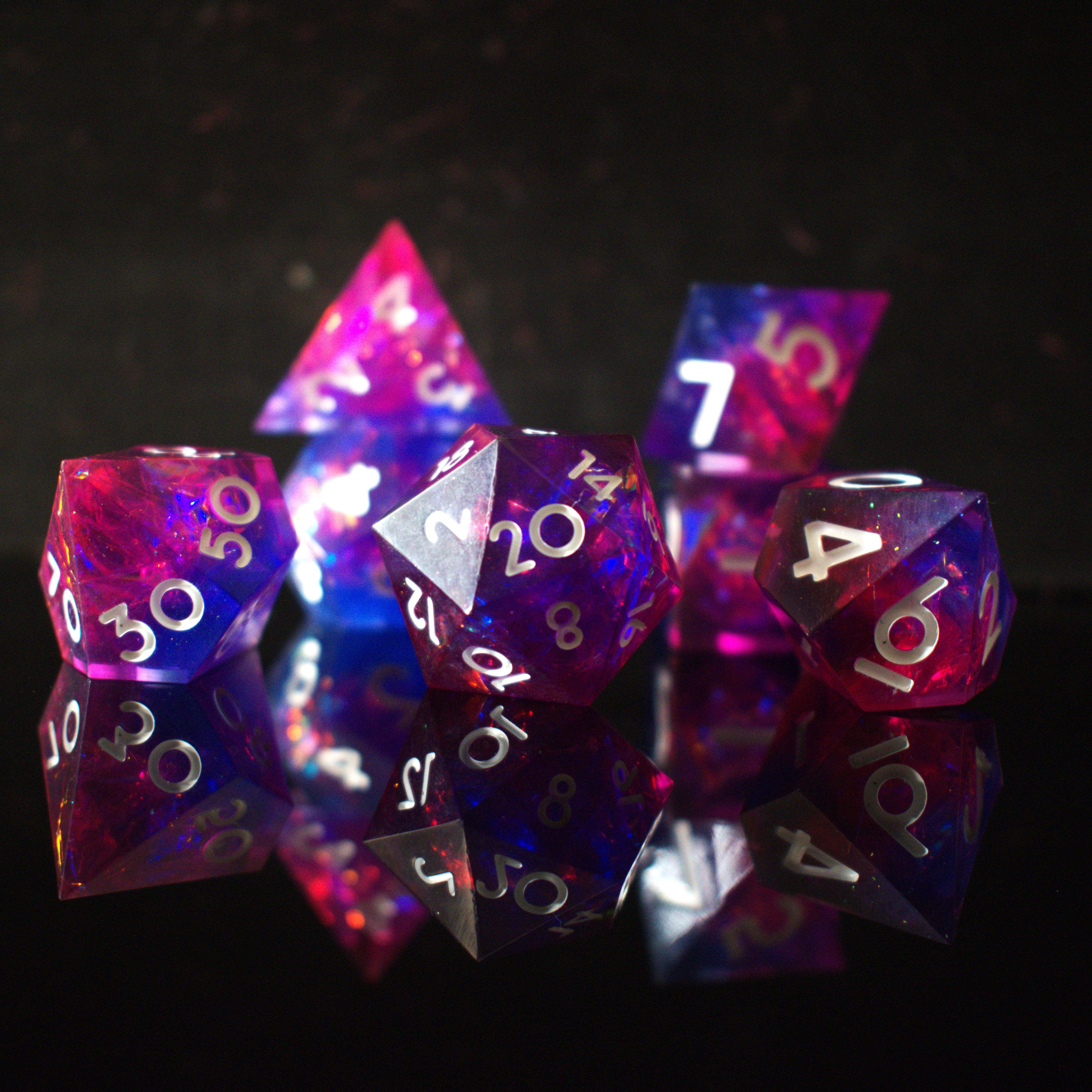 Misty Mountain Gaming Resin Thunderwave Sharp-Edged Resin Dice Set