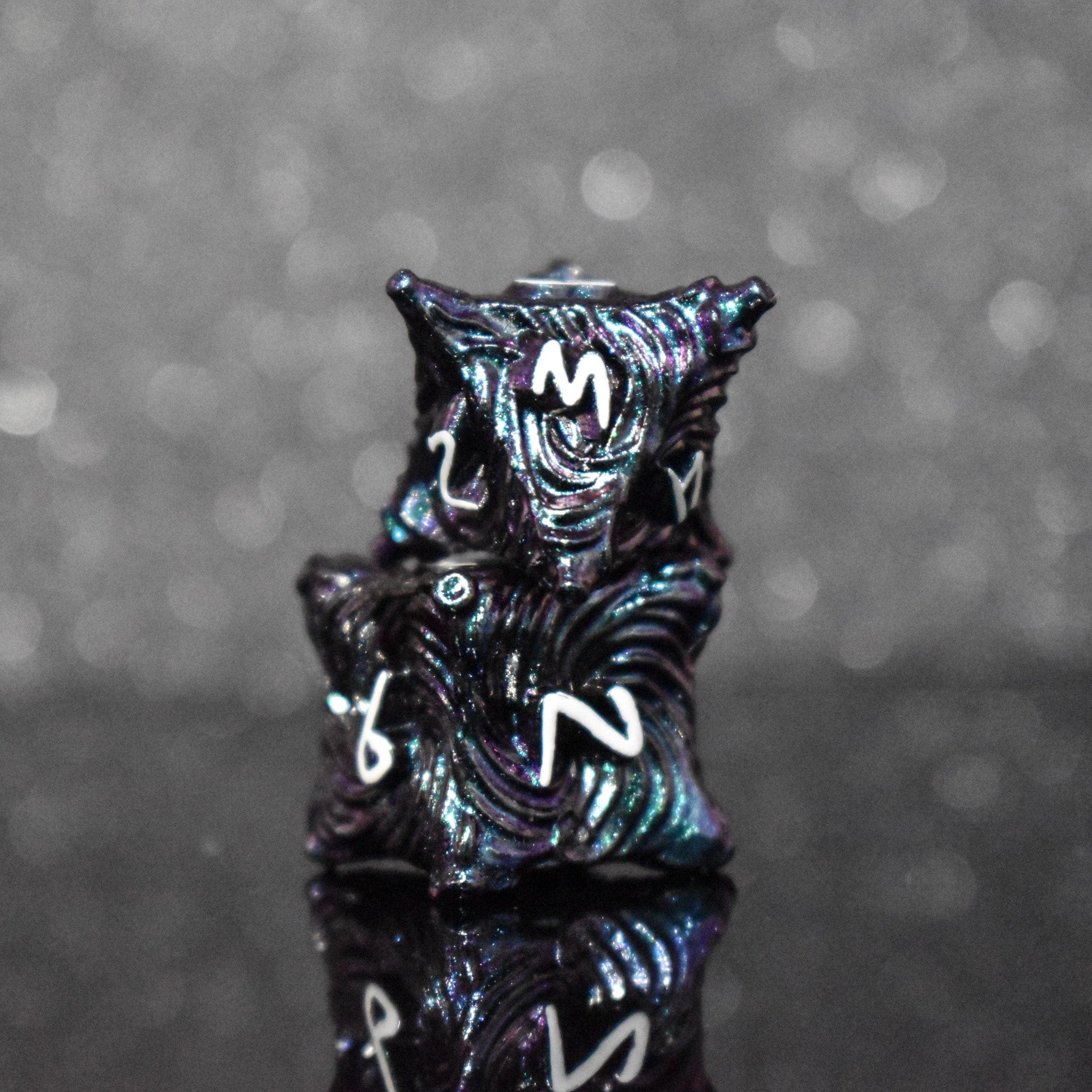 Misty Mountain Gaming Metal Vortex Warp Metal Dice Set - Pearlescent Galaxy