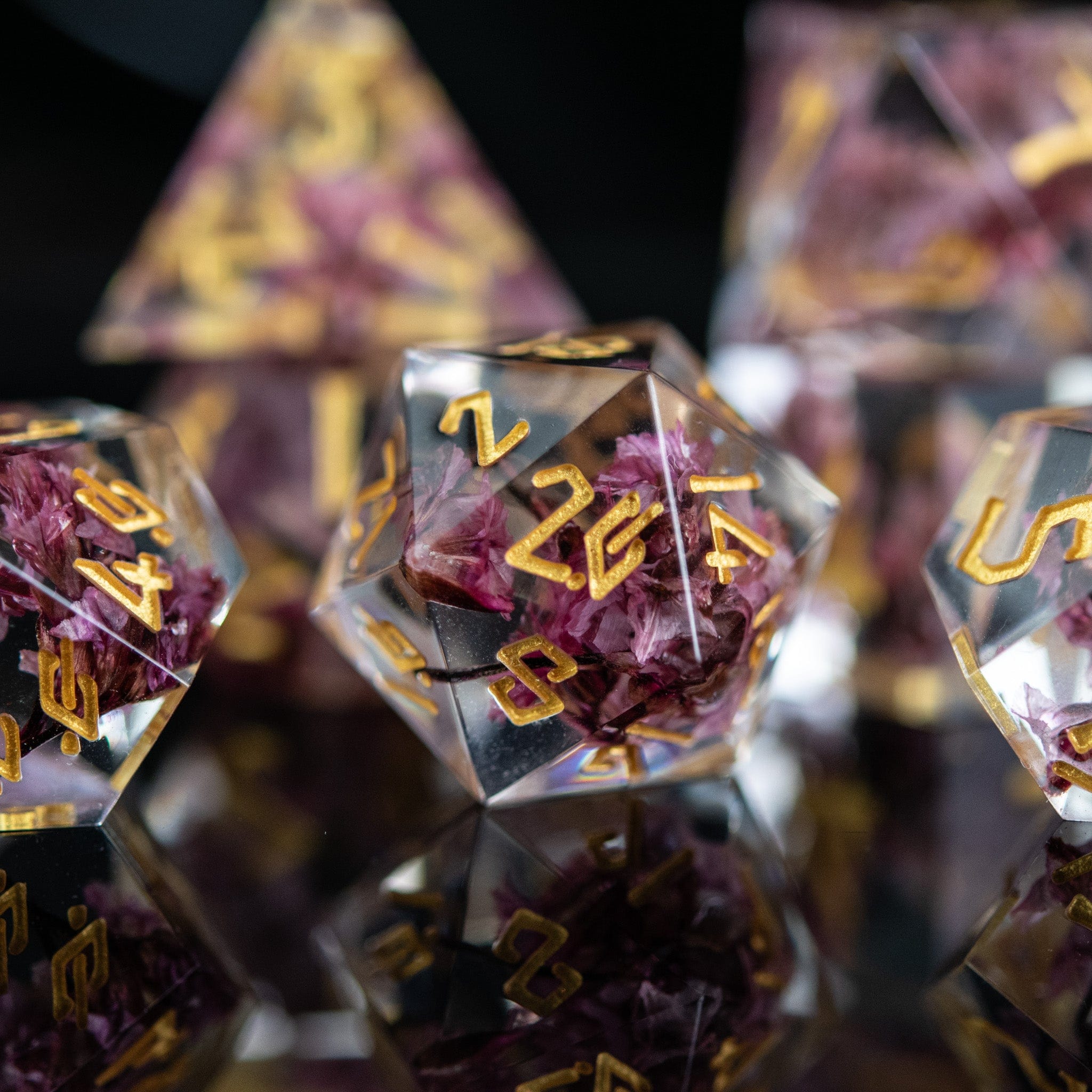Misty Mountain Gaming Resin Wither and Bloom Sharp-Edged Resin Dice Set