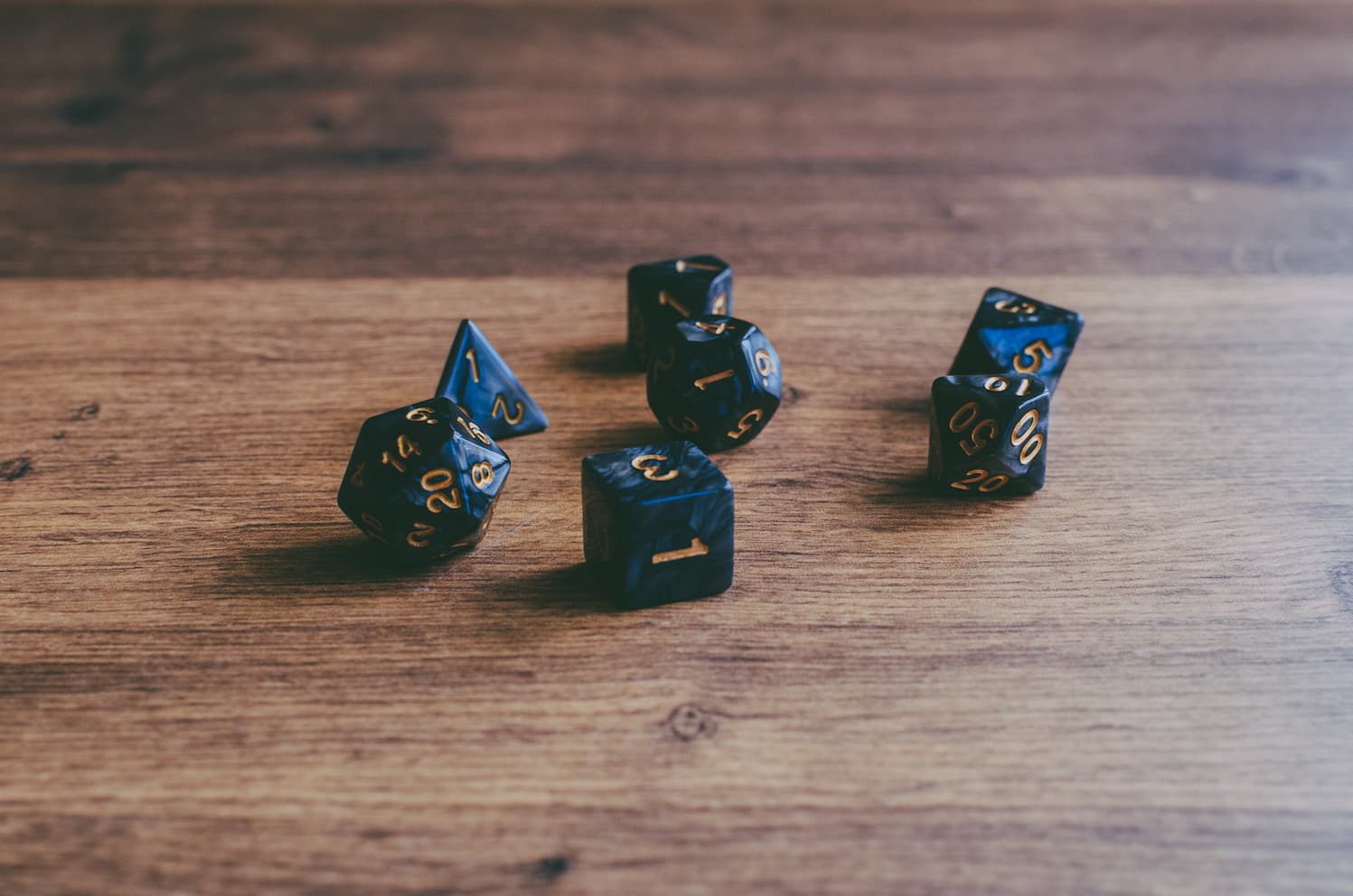 types of dnd dice, a full set