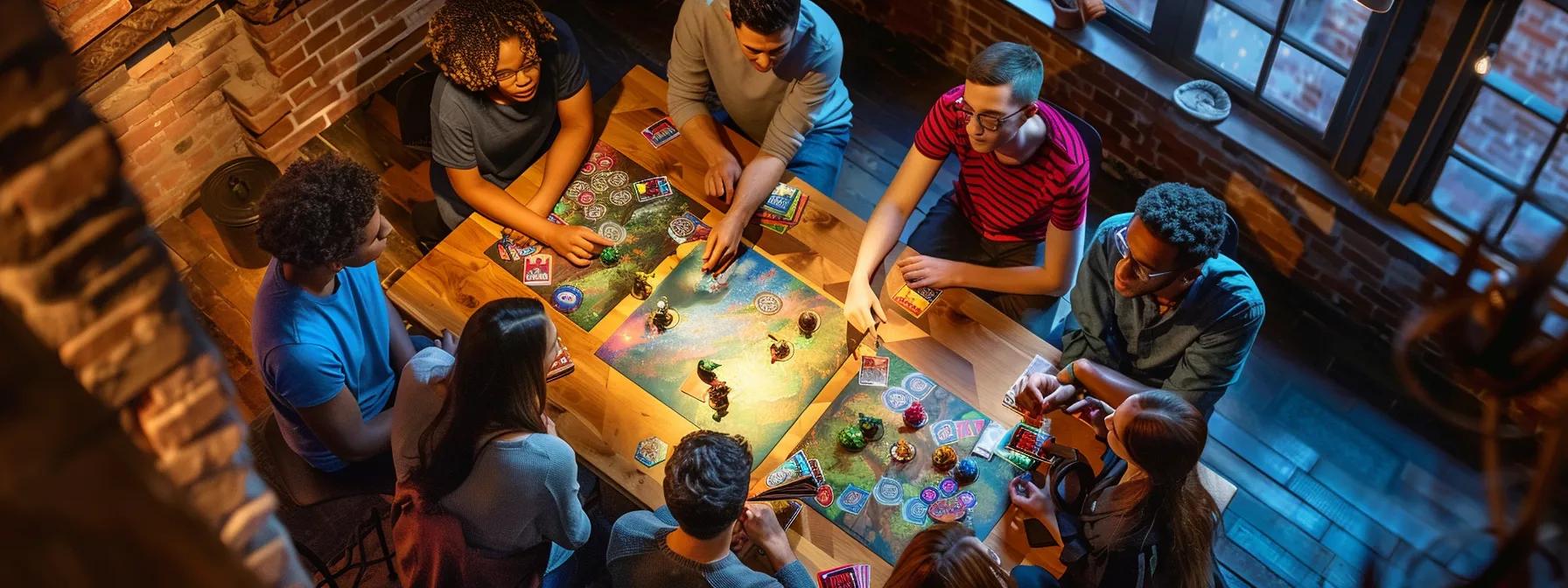 tabletop role play gaming setting with friends around a fantasy battle map, is Dnd good for mental health