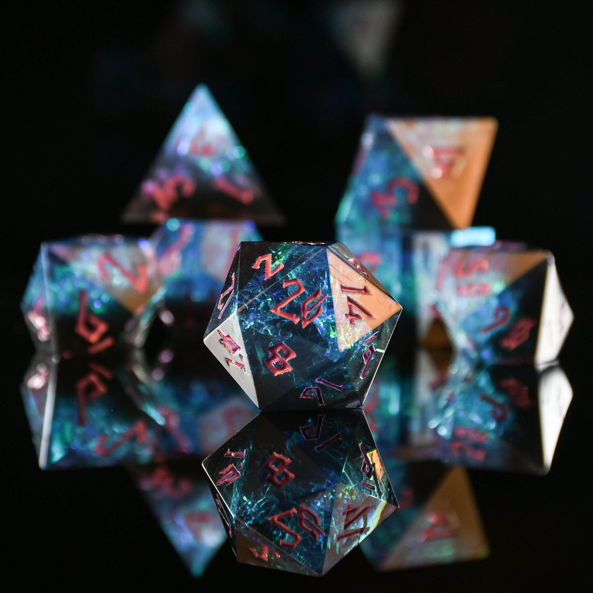 Misty Mountain Gaming Resin Arcane Gate Sharp-Edged Resin Dice Set