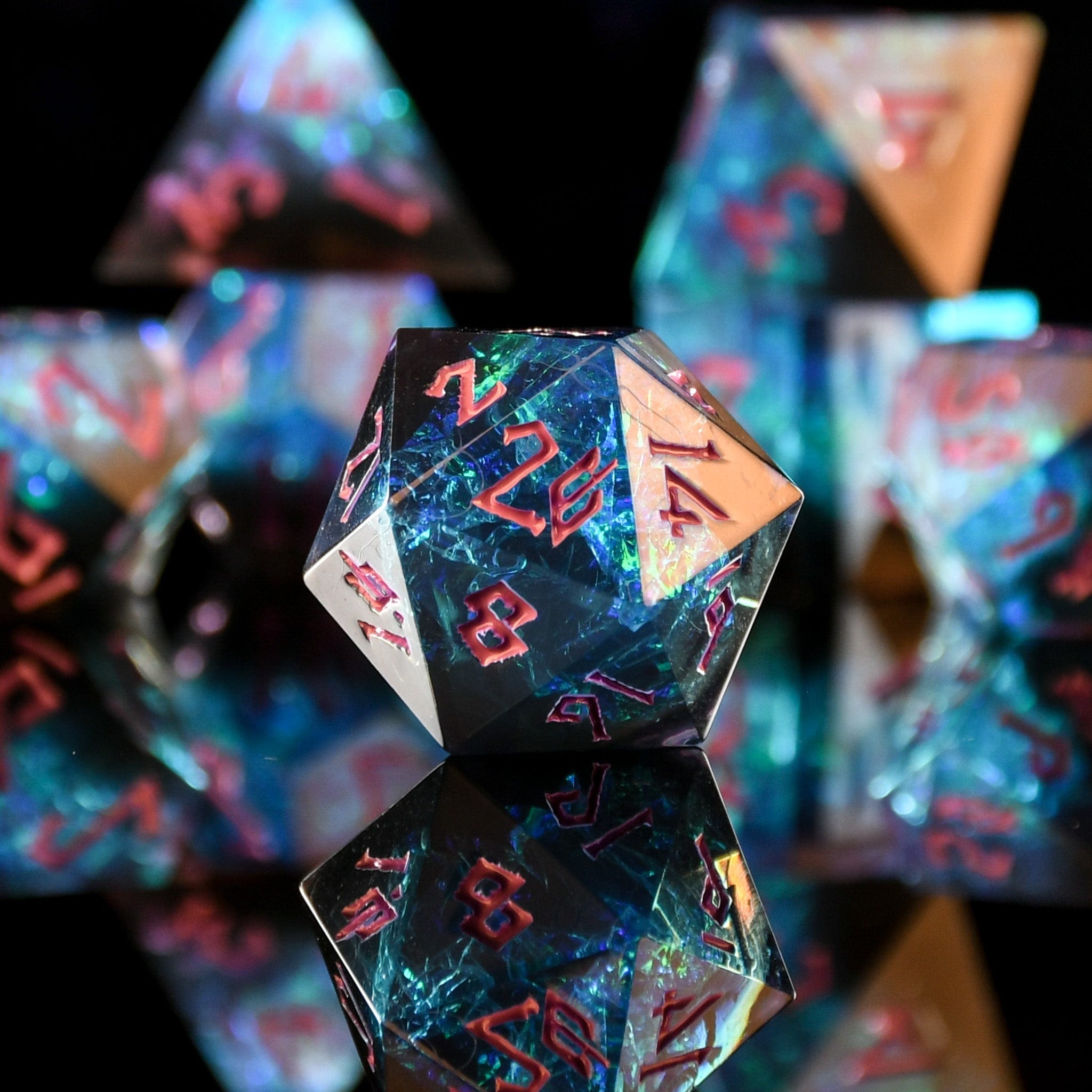 Misty Mountain Gaming Resin Arcane Gate Sharp-Edged Resin Dice Set