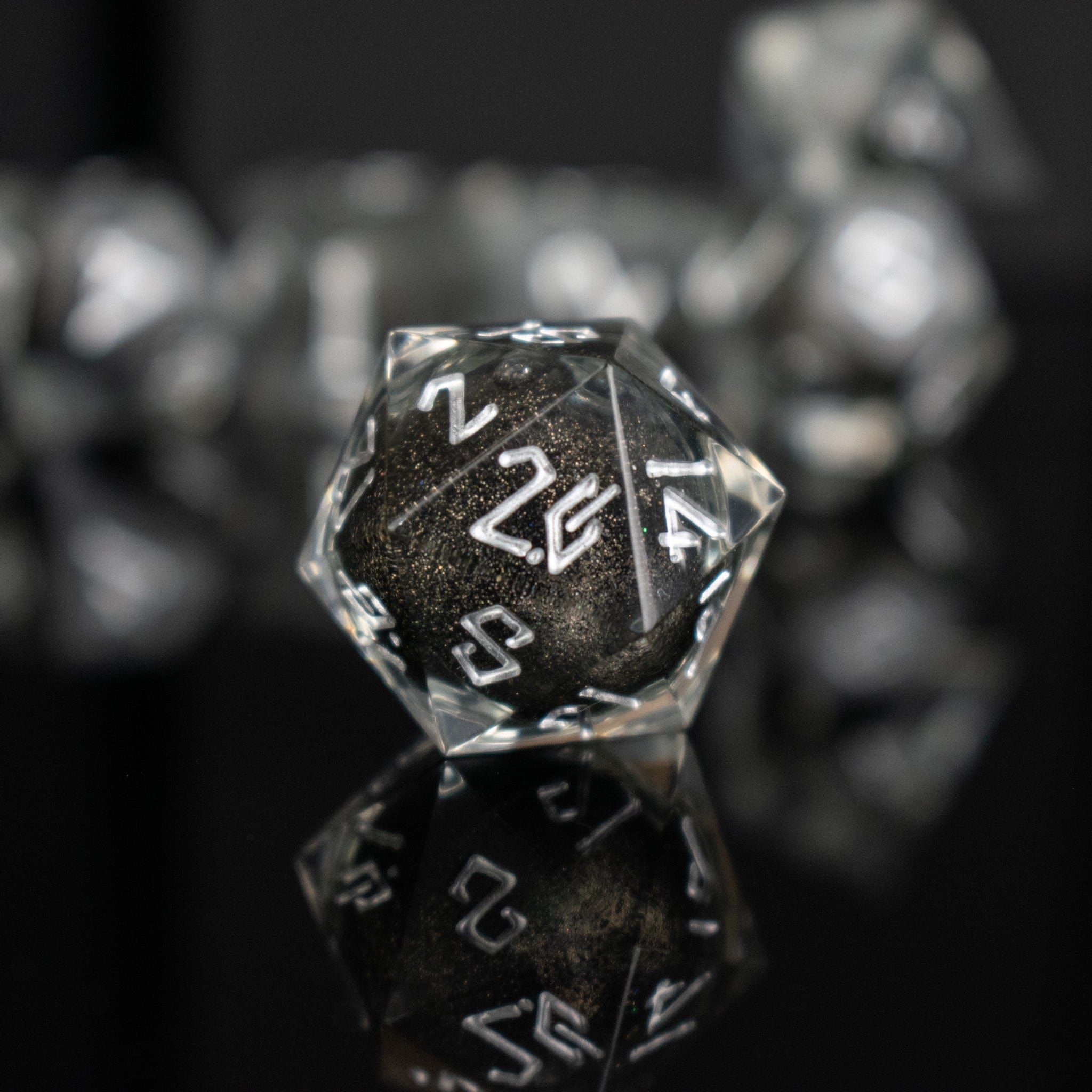 Misty Mountain Gaming Liquid Core Ashes of My Enemies Liquid Core Dice Set