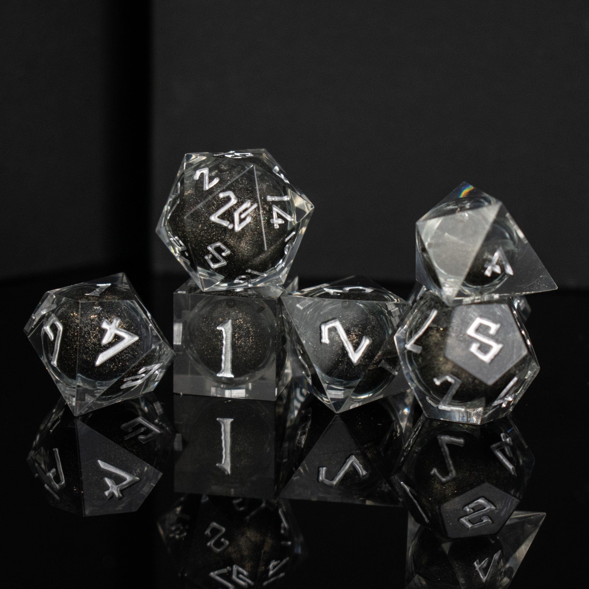 Misty Mountain Gaming Liquid Core Ashes of My Enemies Liquid Core Dice Set