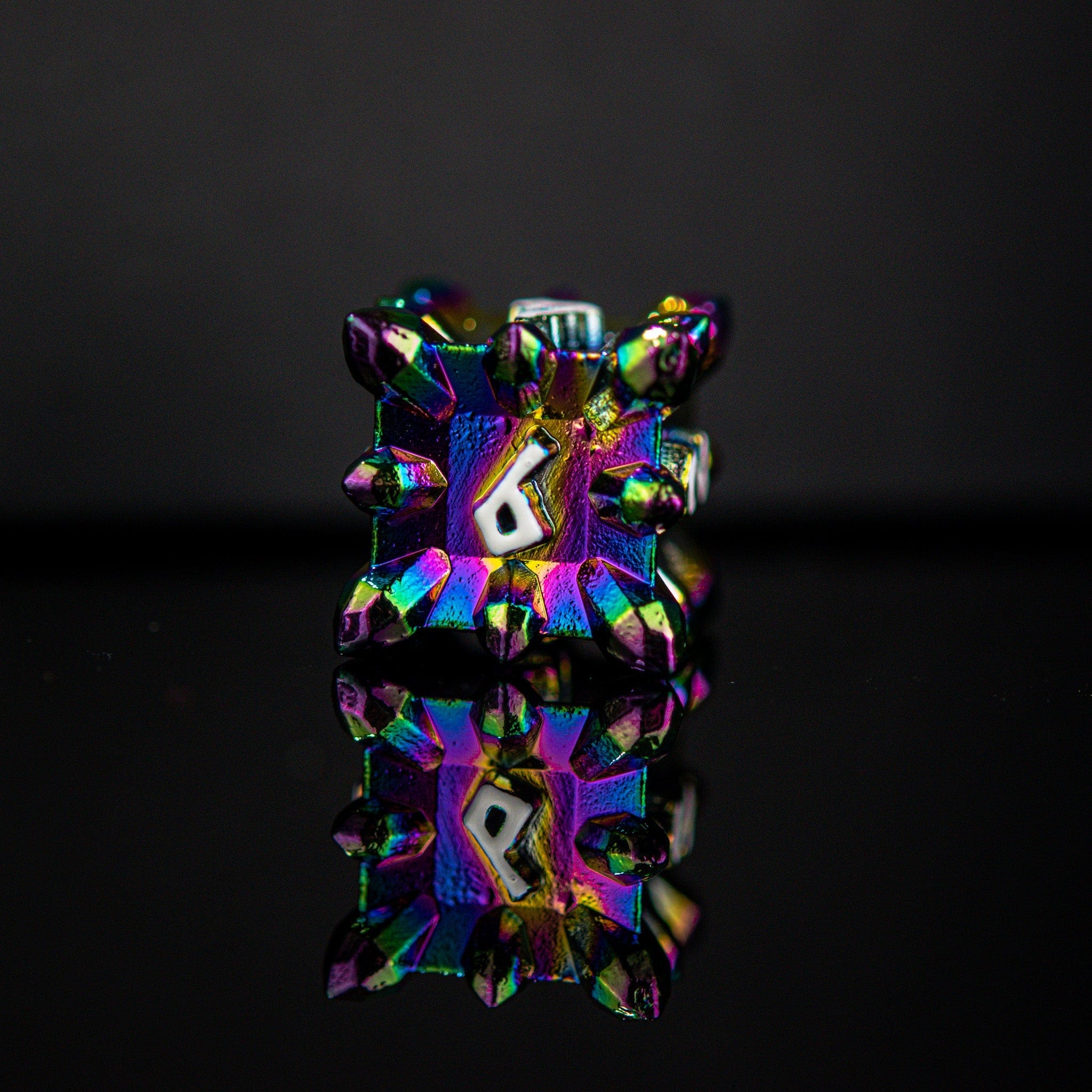 Misty Mountain Gaming Metal Asteroid Fields Metal Dice Set - Iris