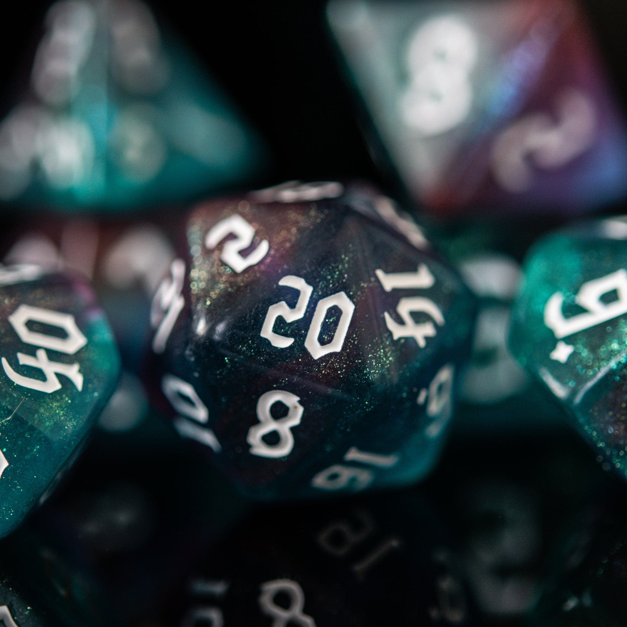 Misty Mountain Gaming Acrylic Dice Bard Class Acrylic Dice Set