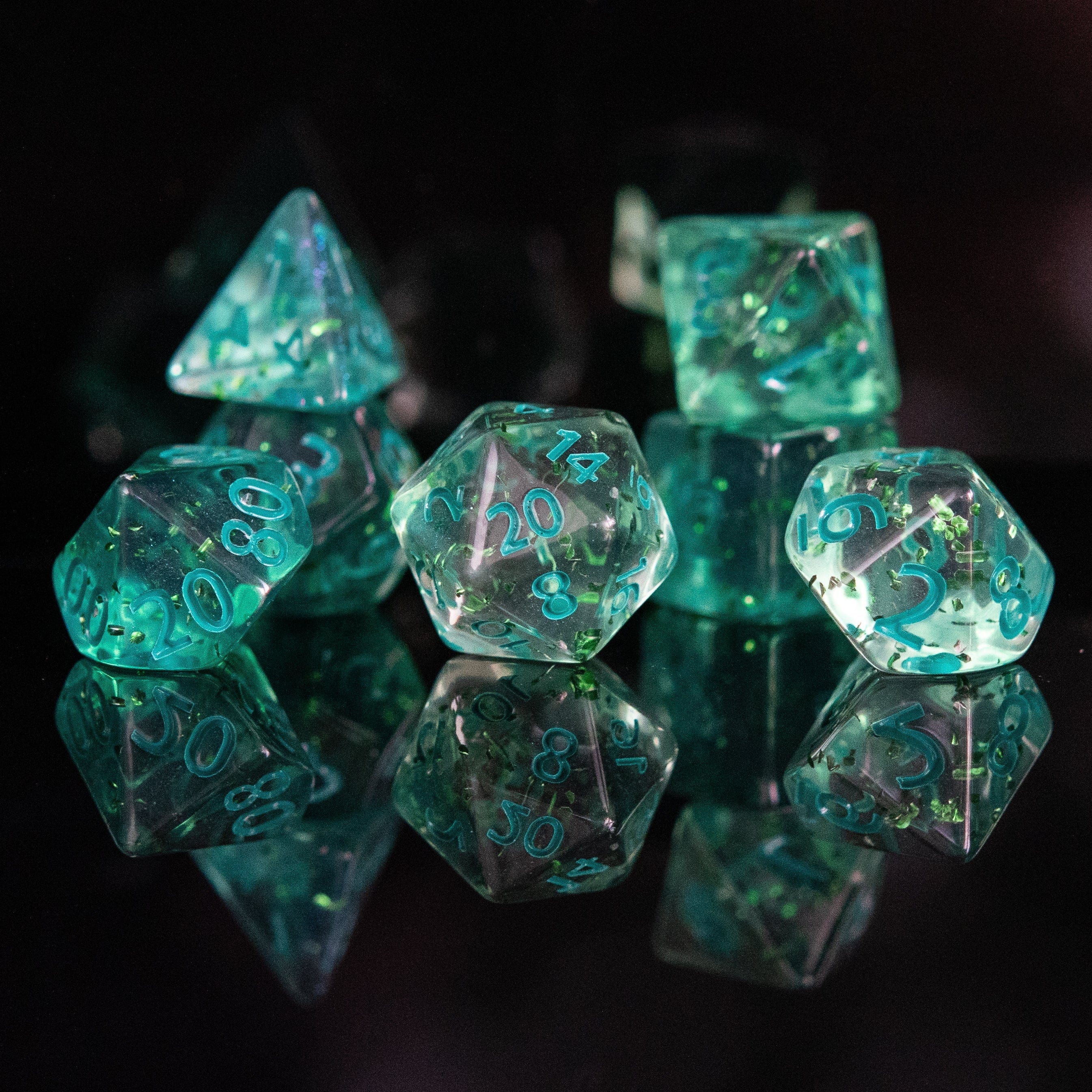 Misty Mountain Gaming Acrylic Dice Bermuda Acrylic Dice Set
