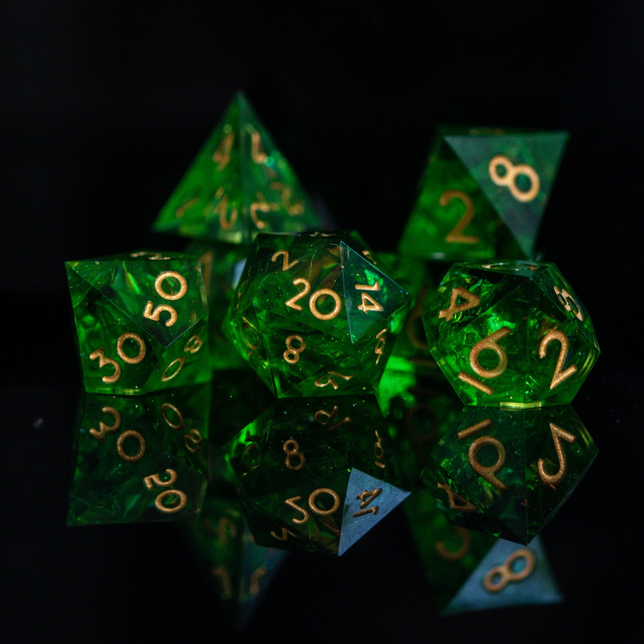 Misty Mountain Gaming Resin Blood of the Lich Sharp-Edged Resin Dice Set