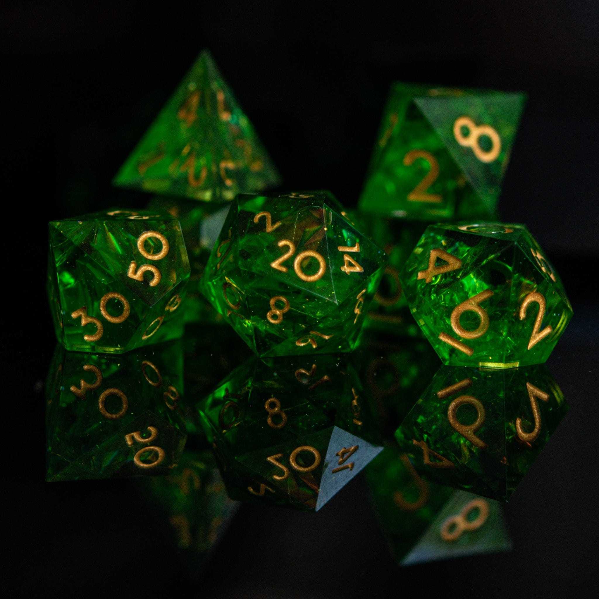 Misty Mountain Gaming Resin Blood of the Lich Sharp-Edged Resin Dice Set