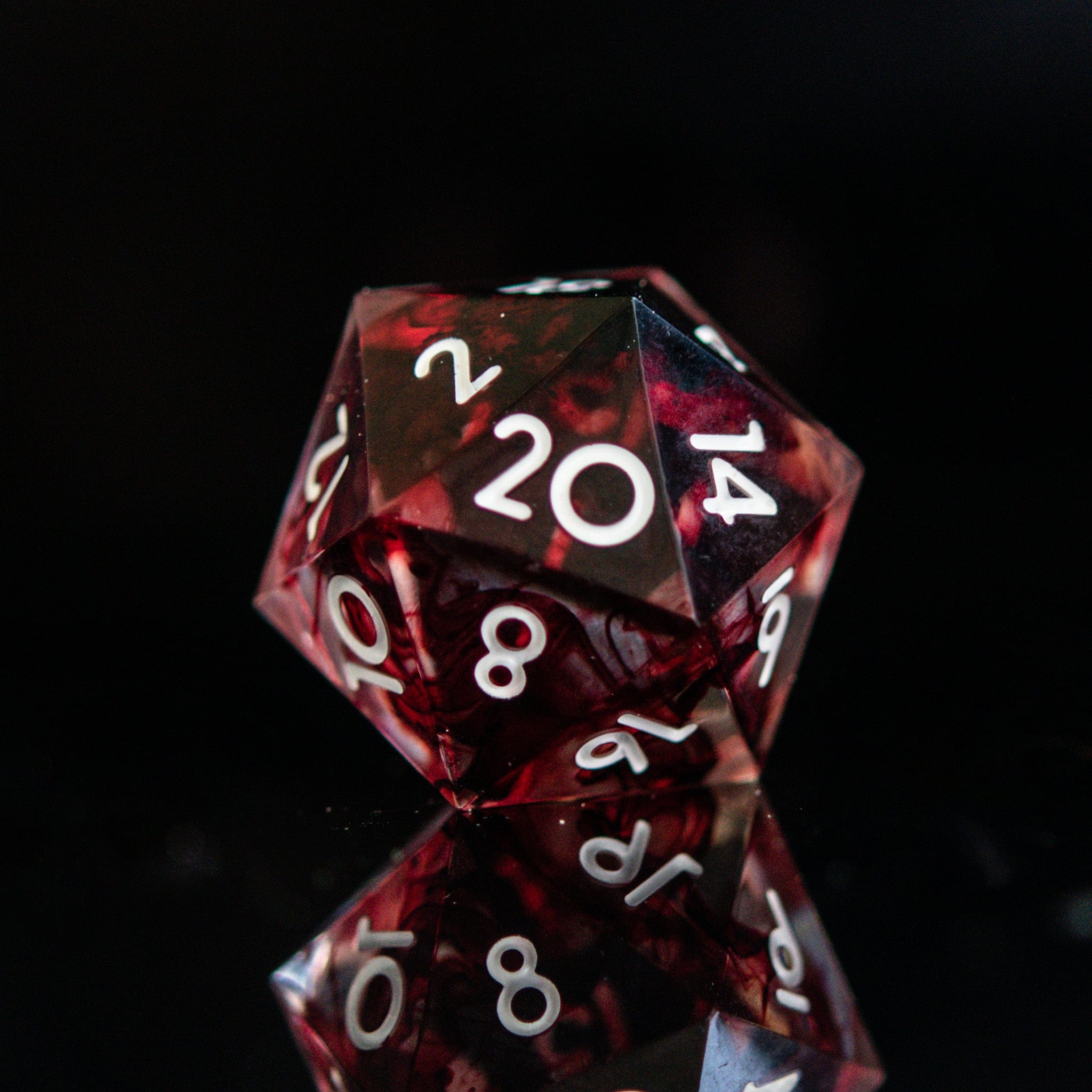 Misty Mountain Gaming Resin Bloodbath Sharp-Edged Resin Dice Set