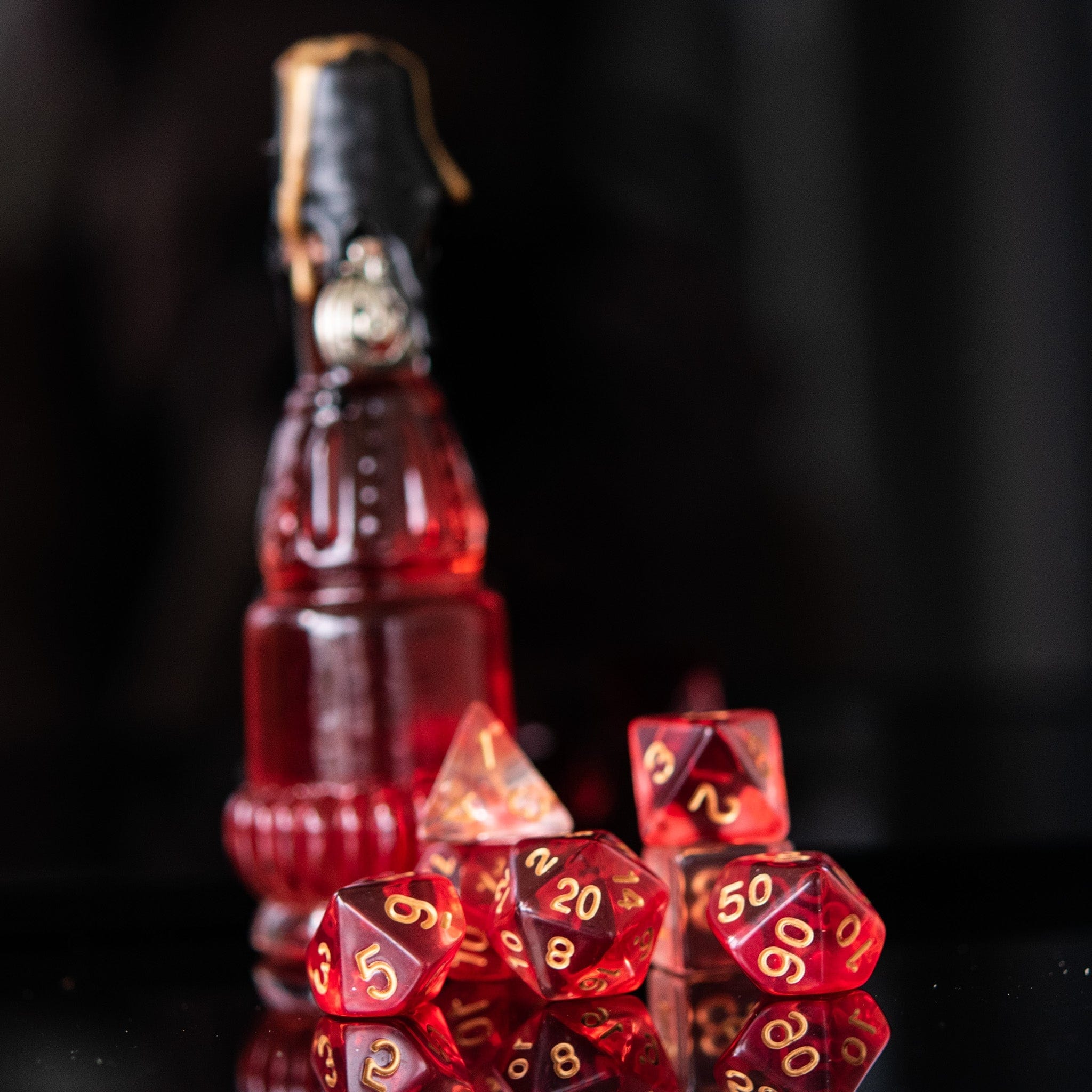 Misty Mountain Gaming Acrylic Dice Bloodlust Elixir Acrylic Dice Set