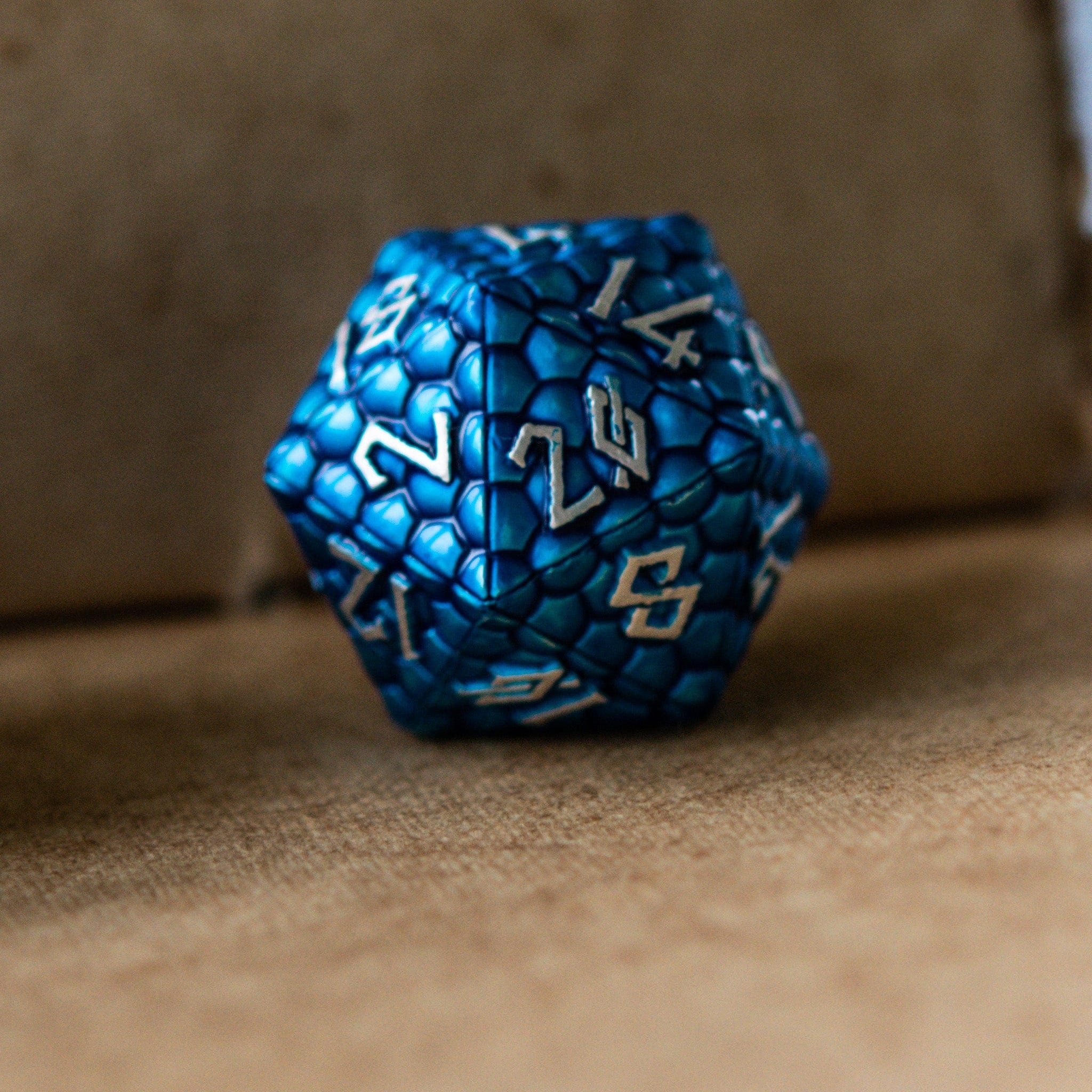 Misty Mountain Gaming Metal Blue Dragon's Egg Metal Dice Set