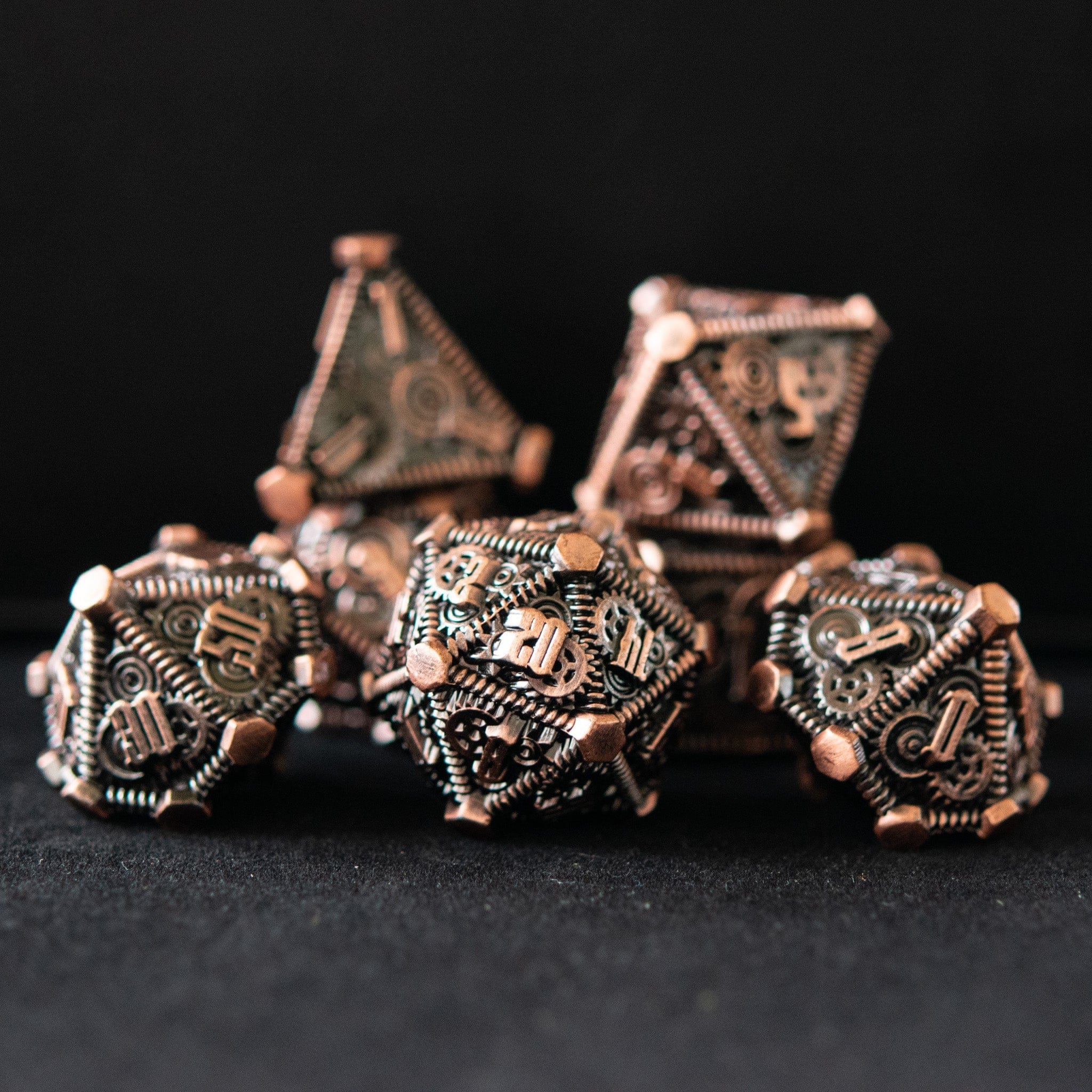 Misty Mountain Gaming Metal Bronze - Weird West Wasteland Metal Dice Set