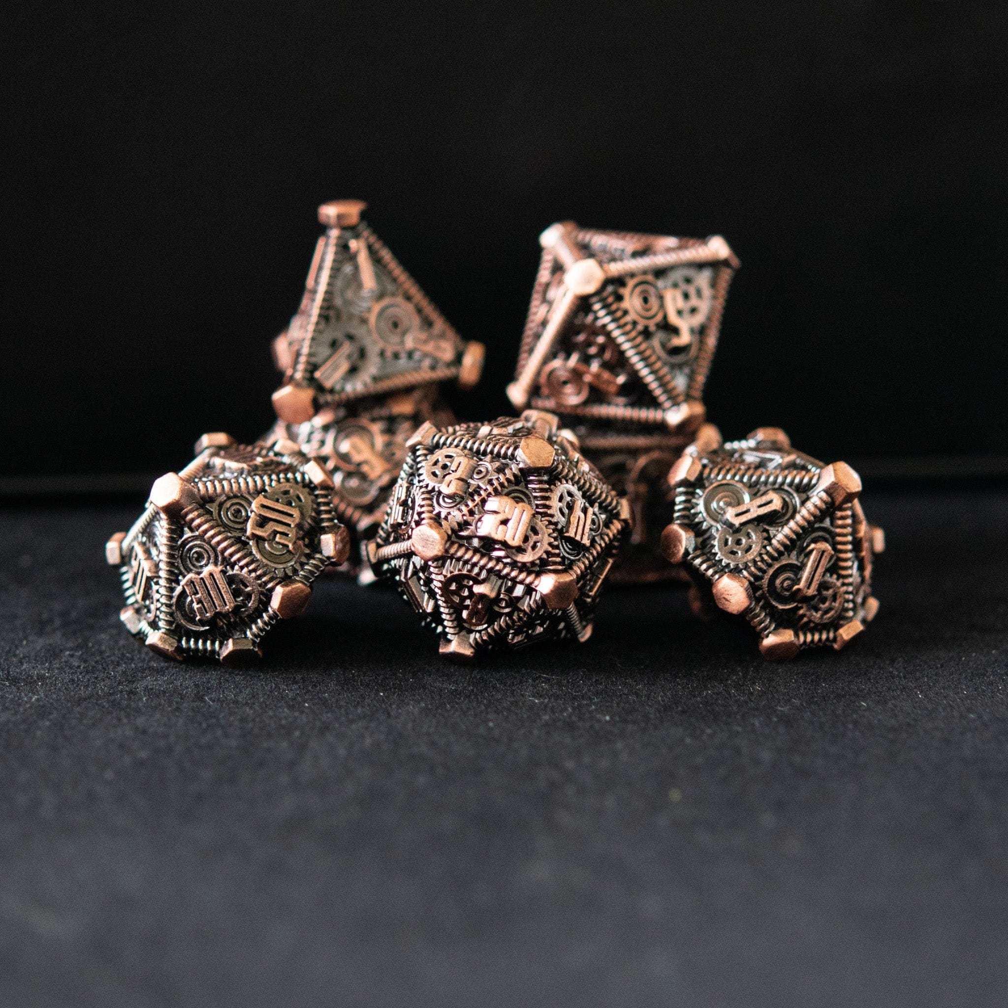 Misty Mountain Gaming Metal Bronze - Weird West Wasteland Metal Dice Set