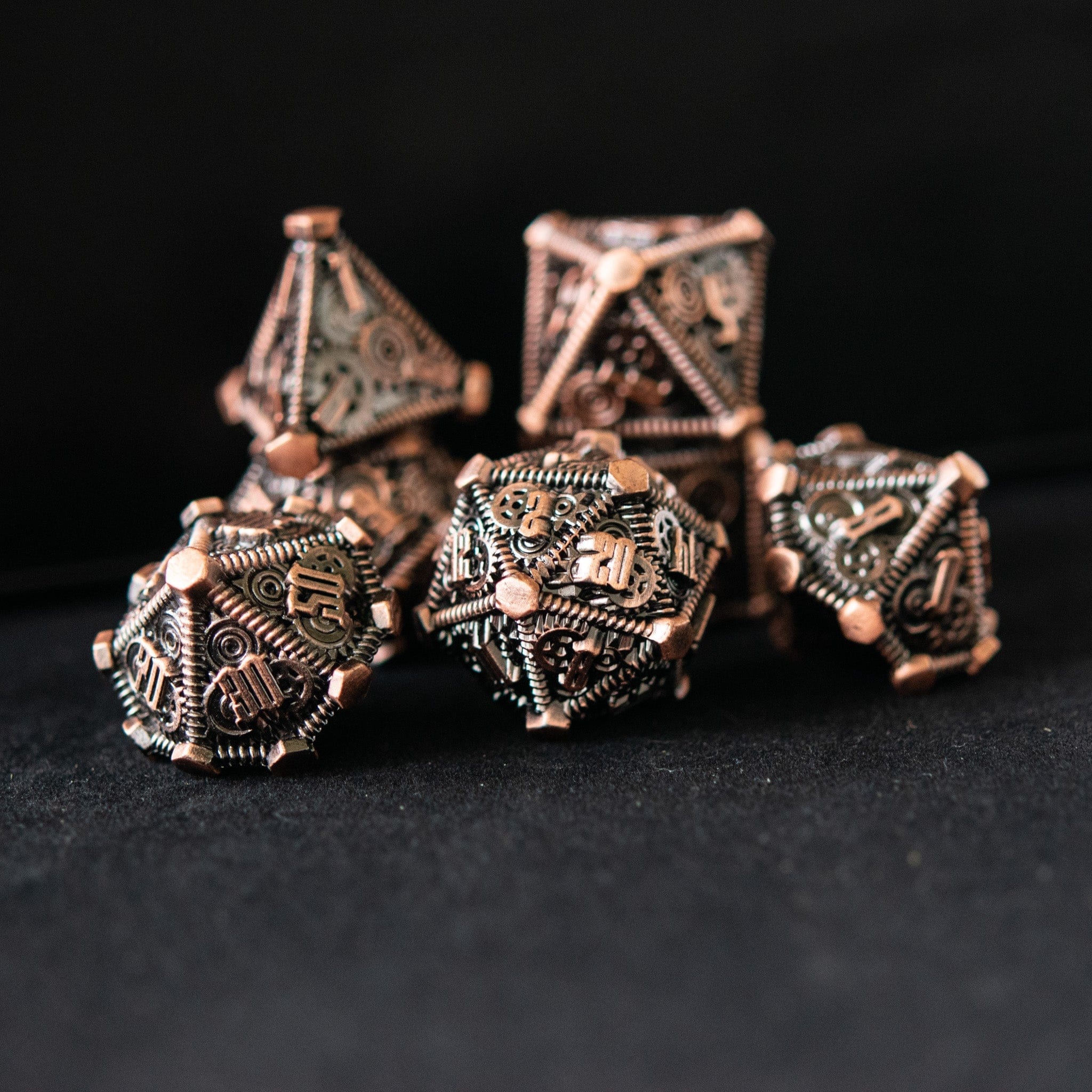 Misty Mountain Gaming Metal Bronze - Weird West Wasteland Metal Dice Set