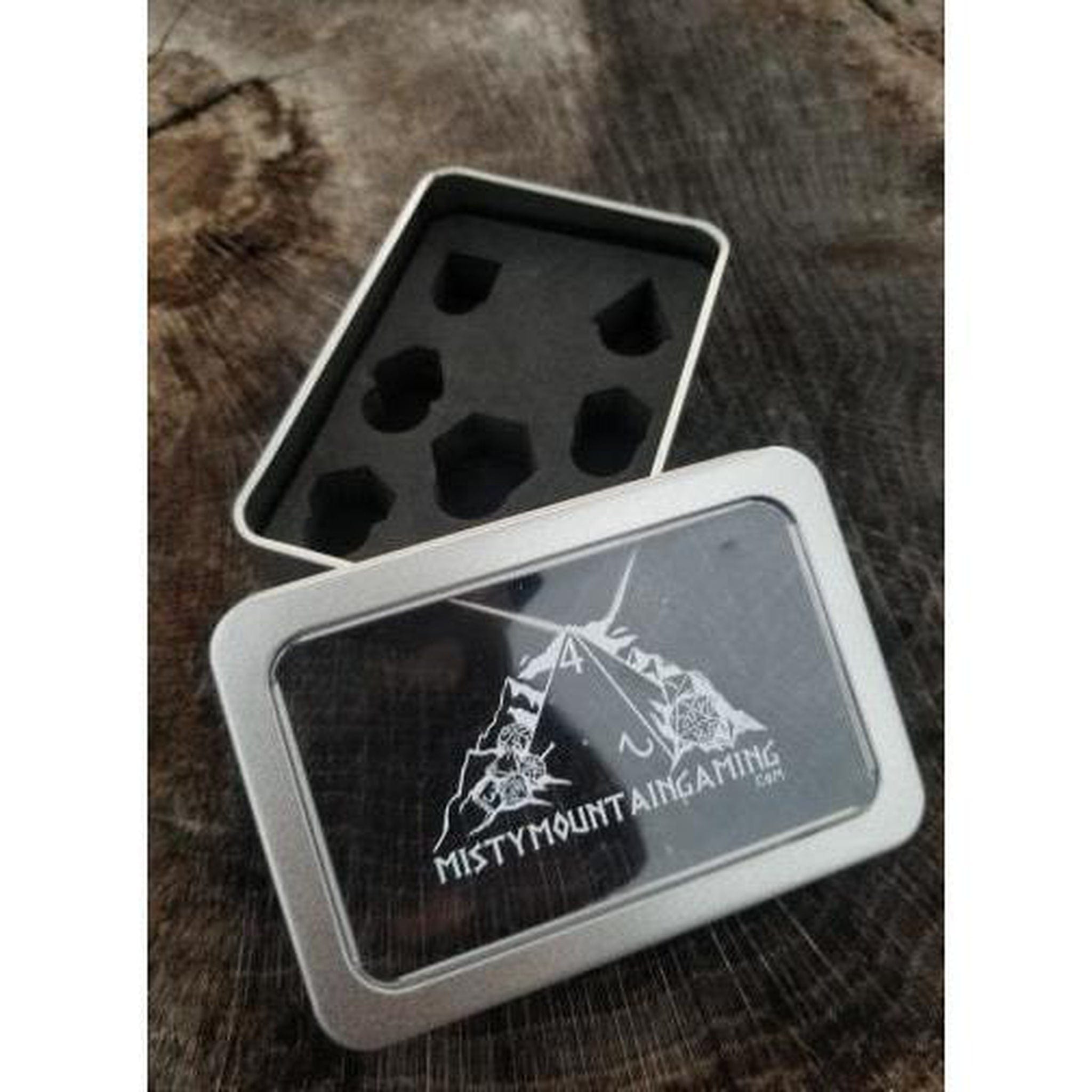 Misty Mountain Gaming Metal Brushed Silver Sharp-Edged Metal Dic