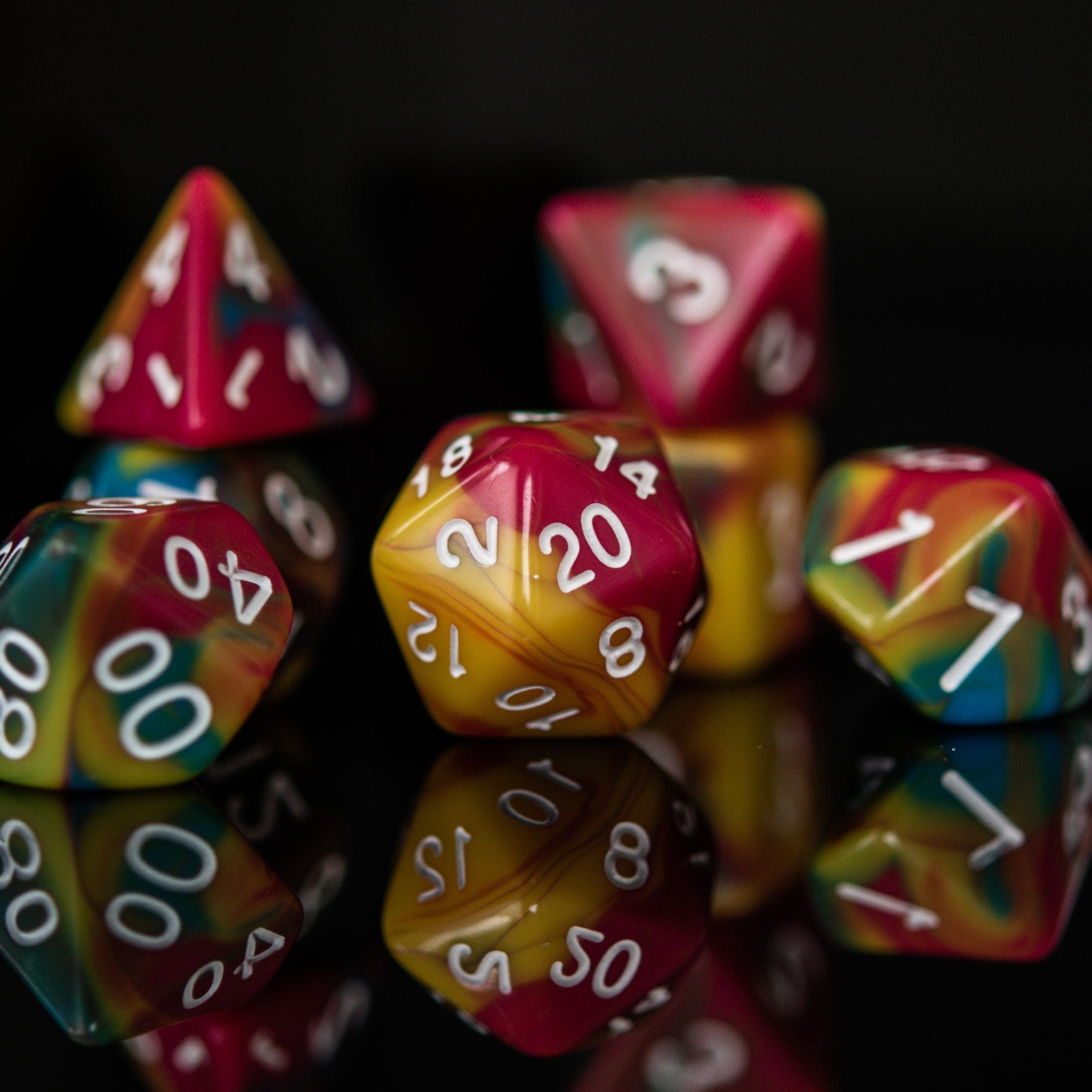 Misty Mountain Gaming Acrylic Dice Candy Store Acrylic Dice Set
