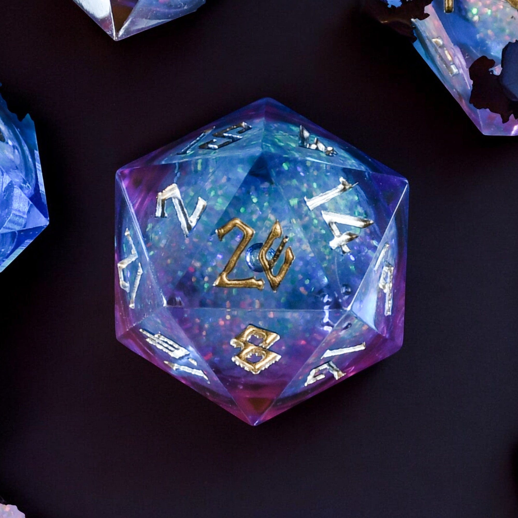 Misty Mountain Gaming Liquid Core Celestial Galaxy Liquid Core Dice Set