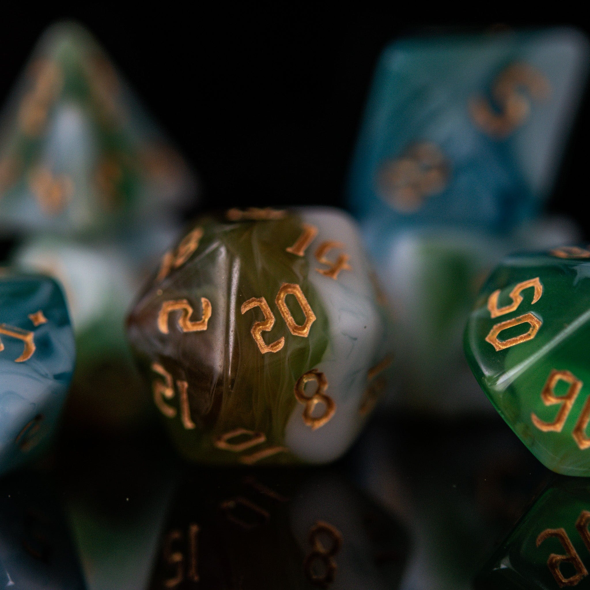 Misty Mountain Gaming Acrylic Dice Cleric Class Acrylic Dice Set