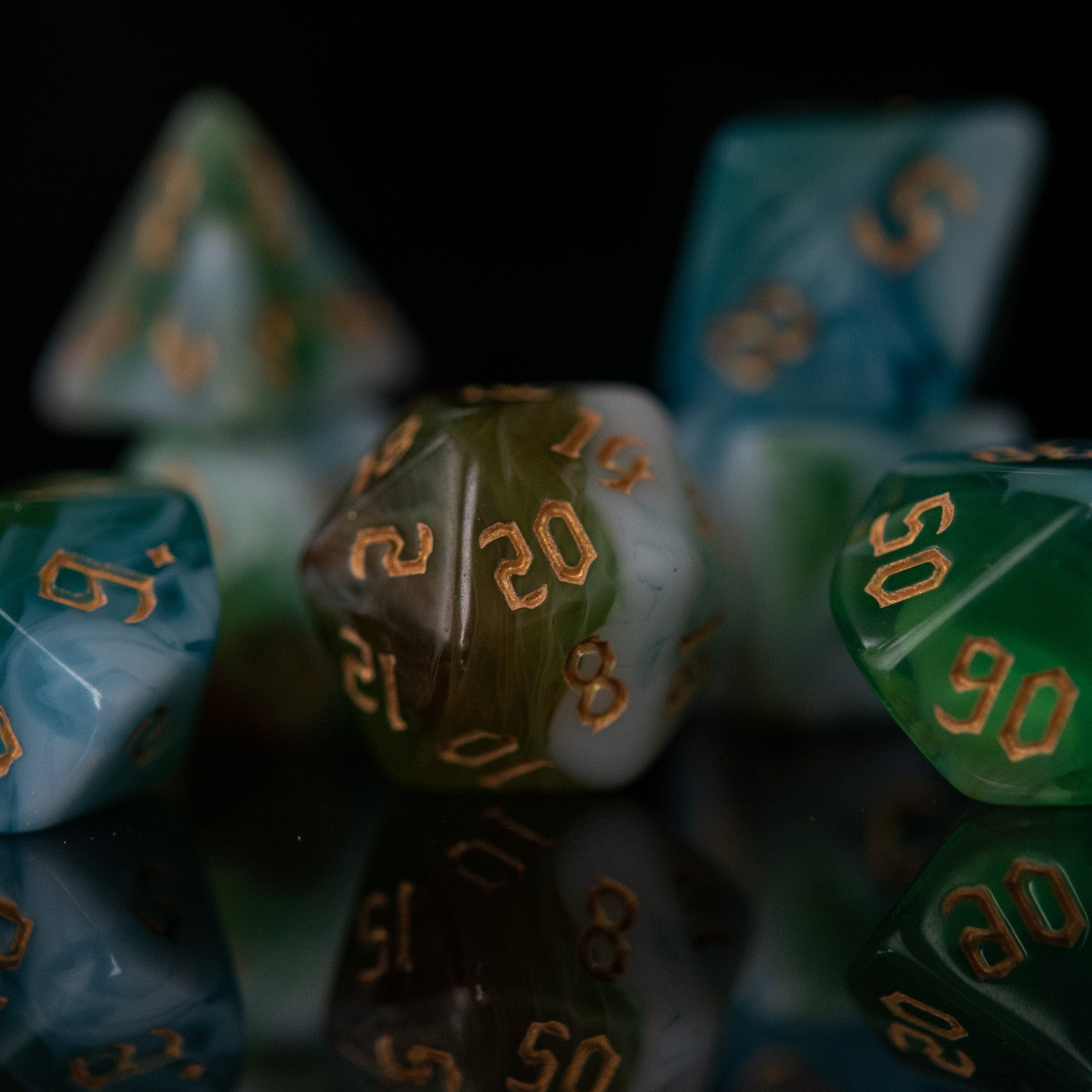Misty Mountain Gaming Acrylic Dice Cleric Class Acrylic Dice Set