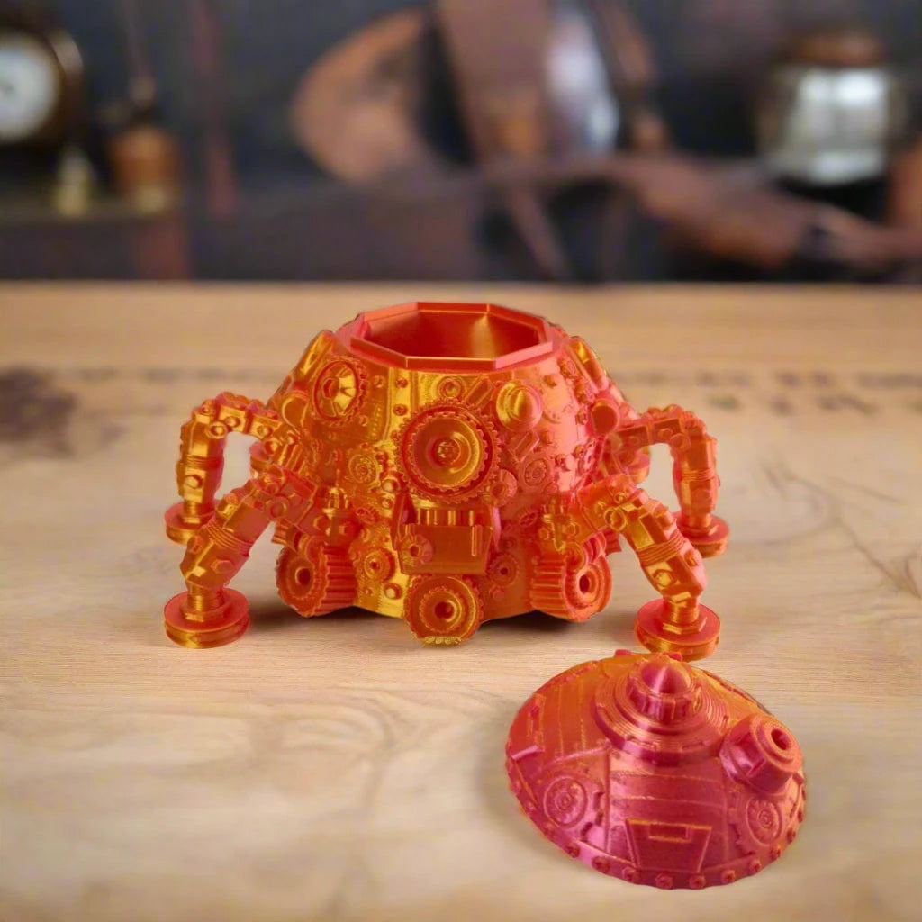 Fabletop Dice Vault Cogtopus Dice Vault – Steampunk Tentacle Guardian