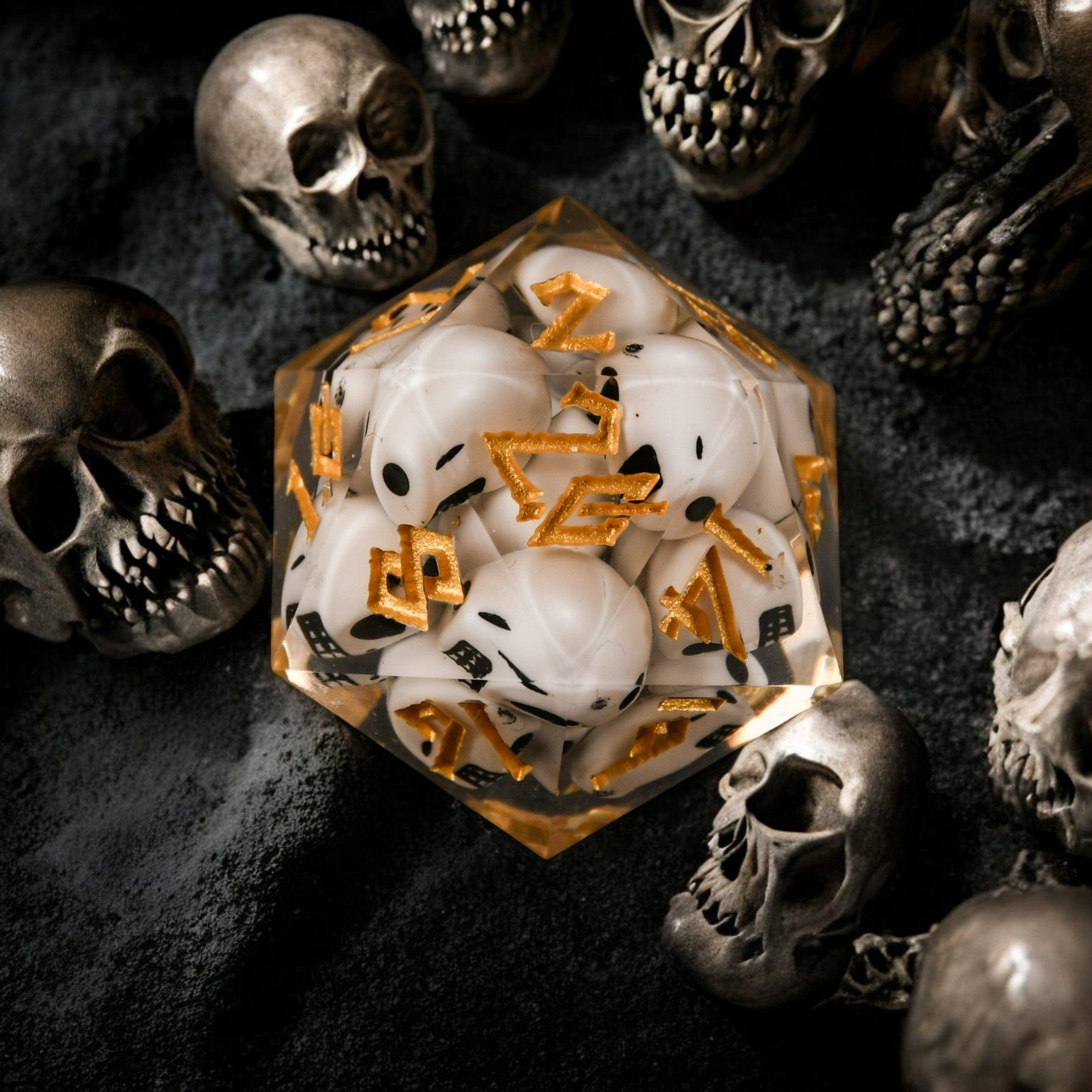 Misty Mountain Gaming Resin Corpse Gold Resin 30mm D20