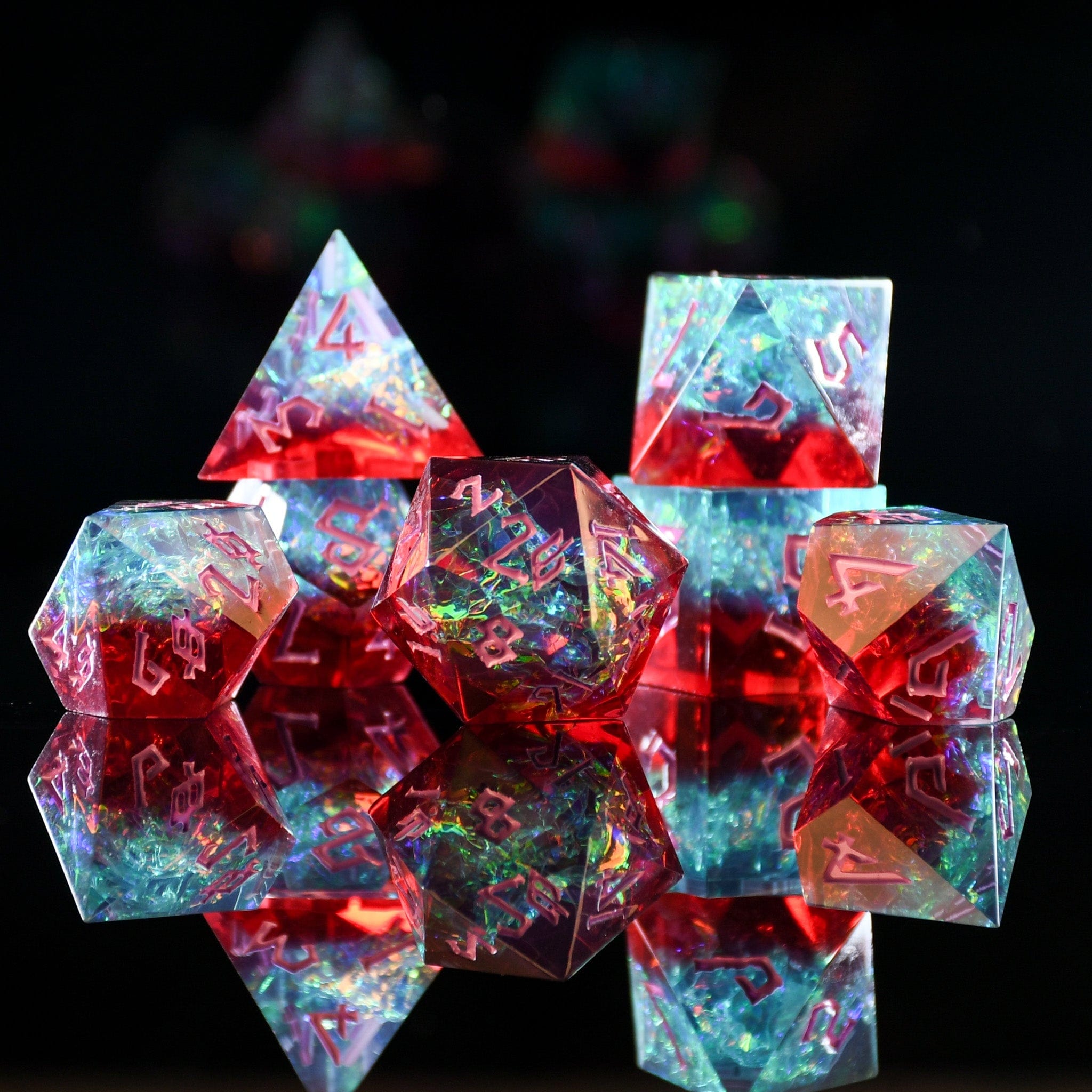 Misty Mountain Gaming Resin Counterspell Sharp-Edged Resin Dice Set