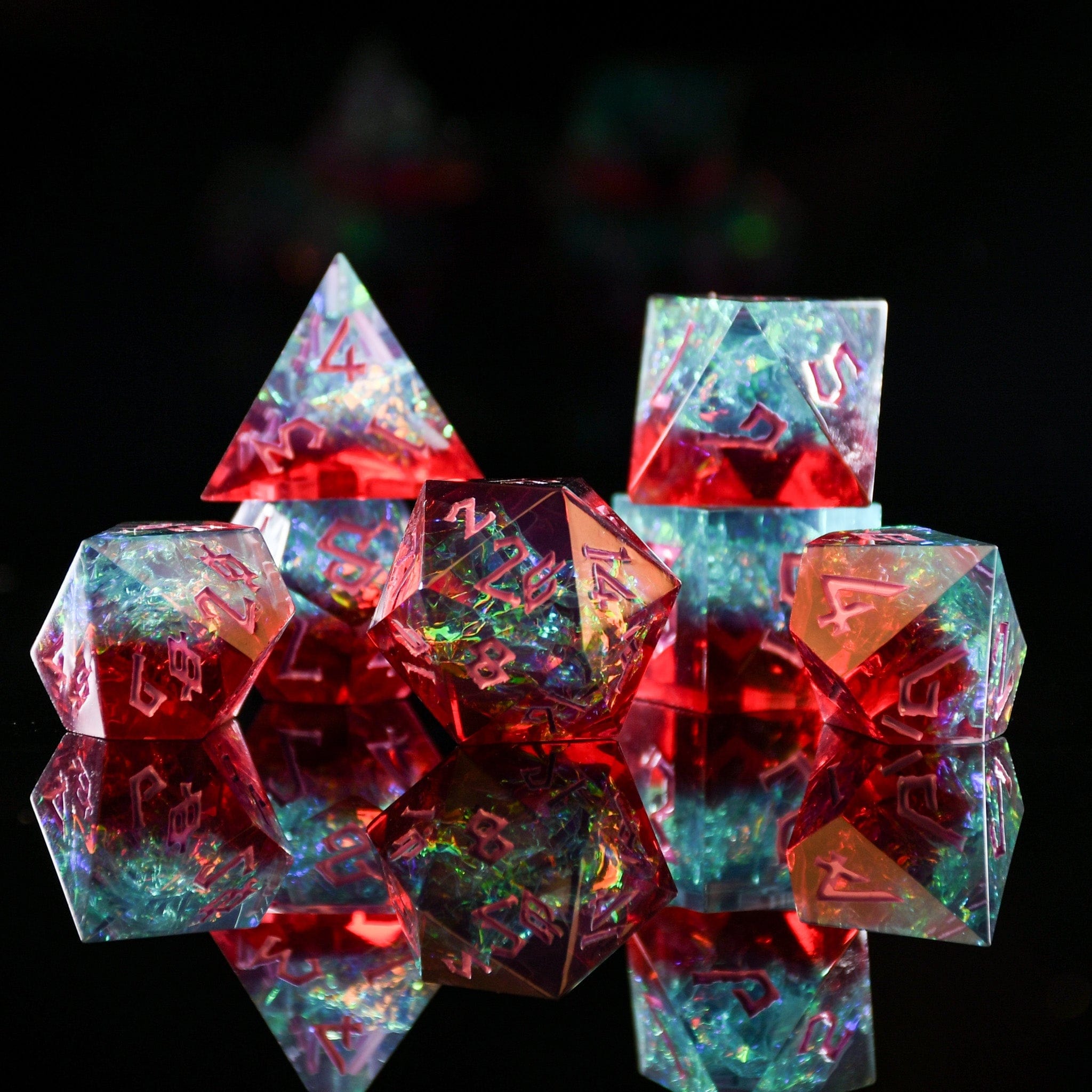 Misty Mountain Gaming Resin Counterspell Sharp-Edged Resin Dice Set